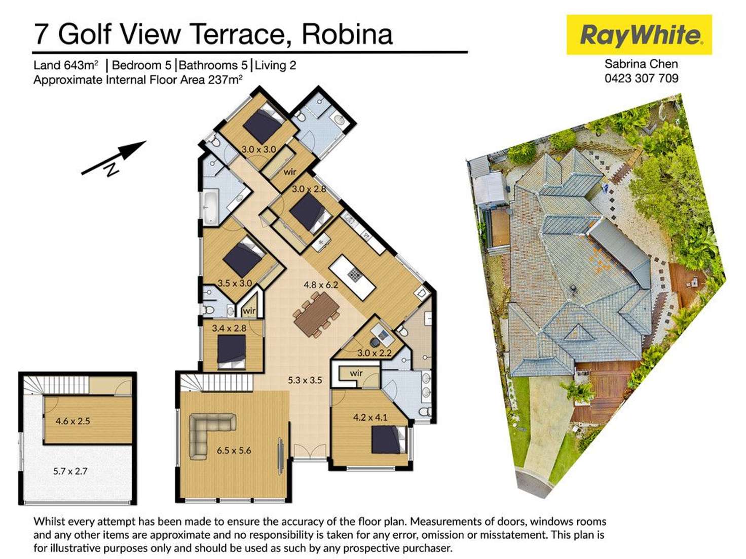 Floorplan of Homely house listing, 7 Golf View Terrace, Robina QLD 4226