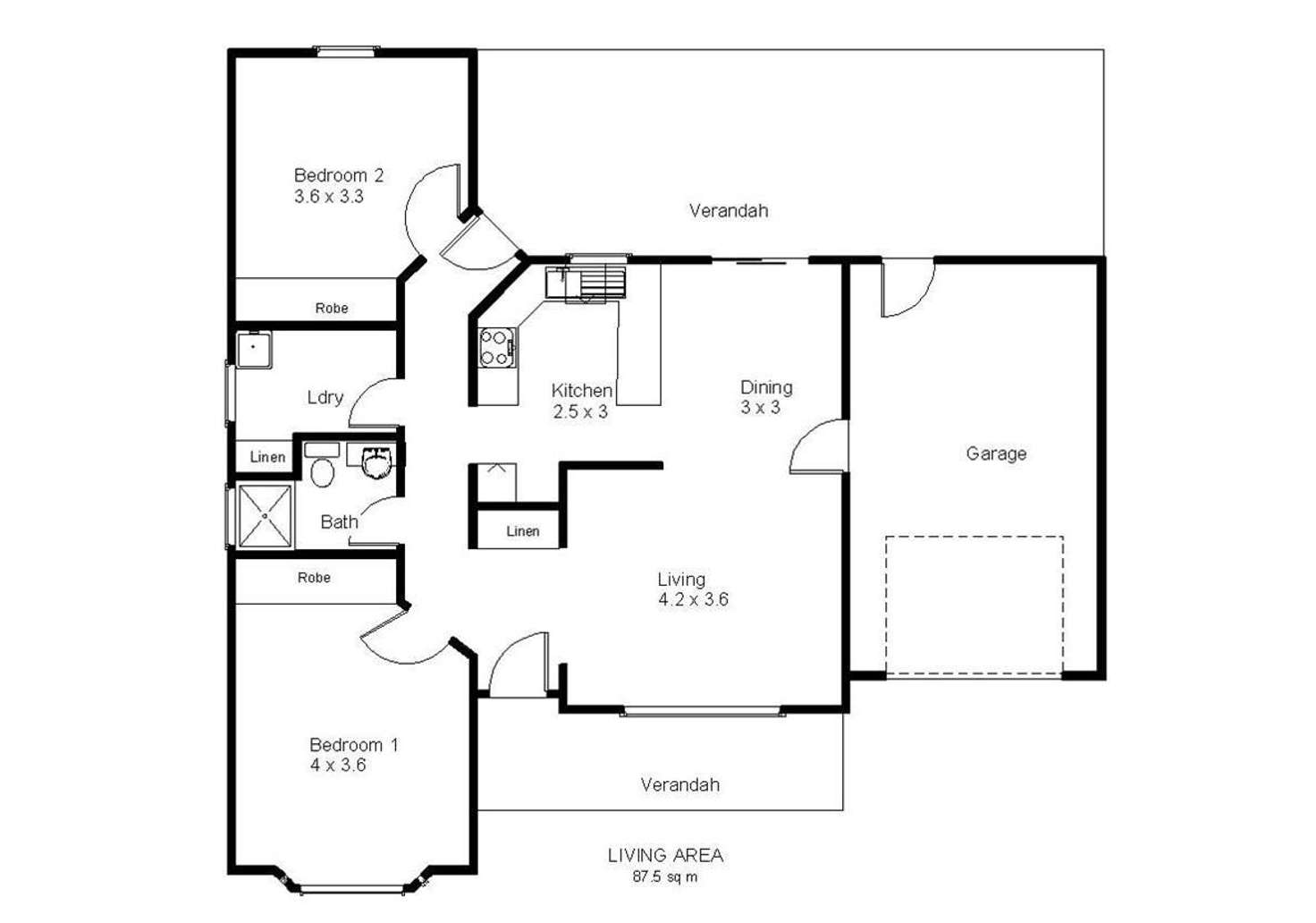 Floorplan of Homely house listing, Unit 11 Bonneyview Village, Barmera SA 5345