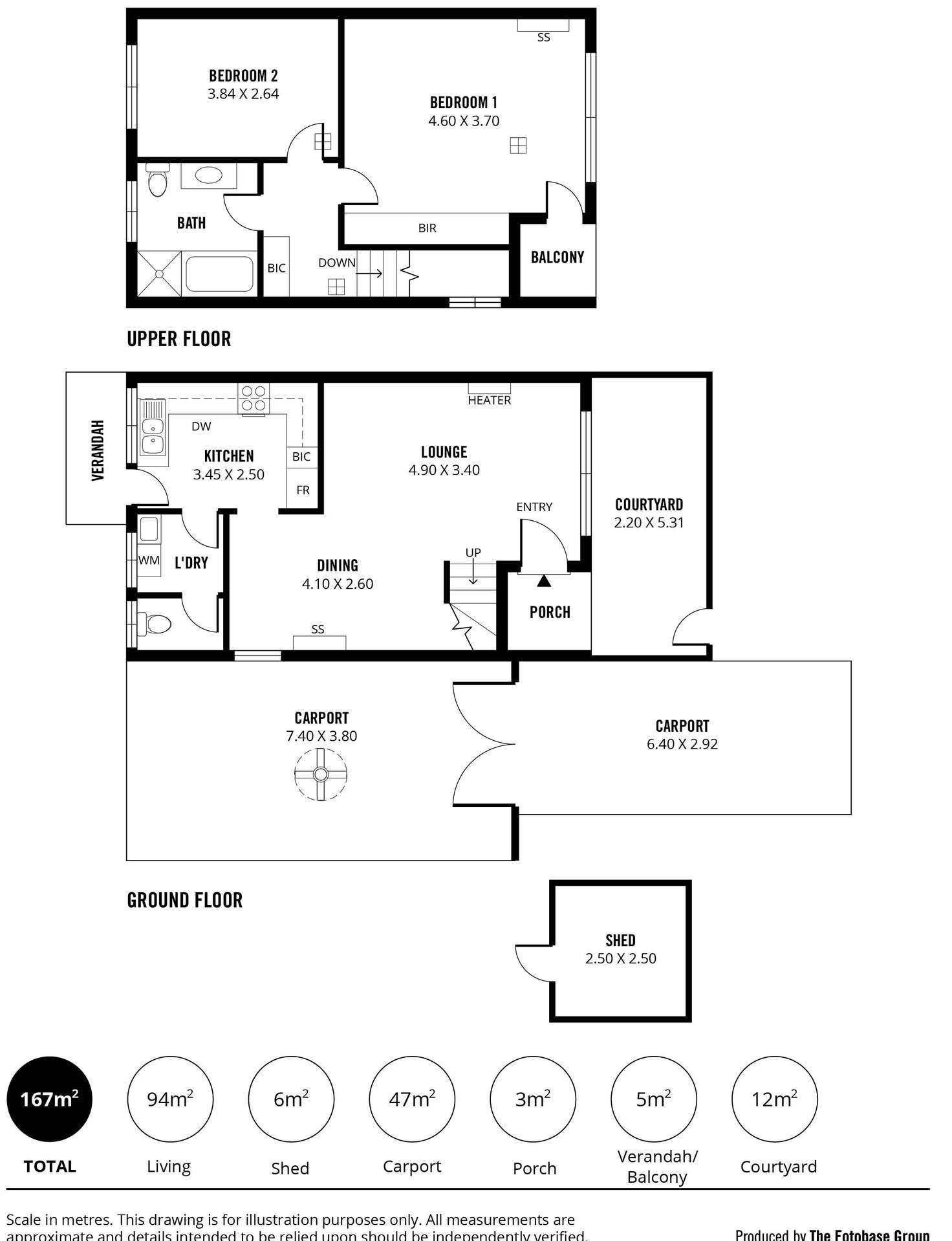 Floorplan of Homely townhouse listing, 7/2 Allan Street, Newton SA 5074