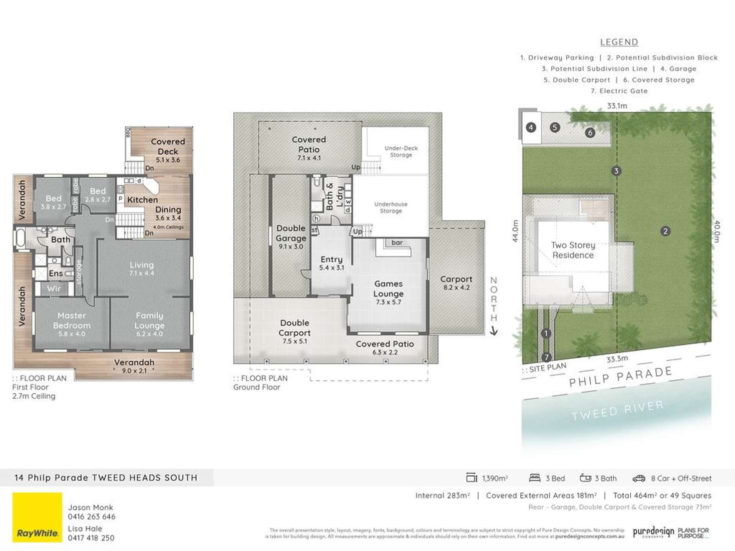 Floorplan of Homely house listing, 14 Philp Parade, Tweed Heads South NSW 2486