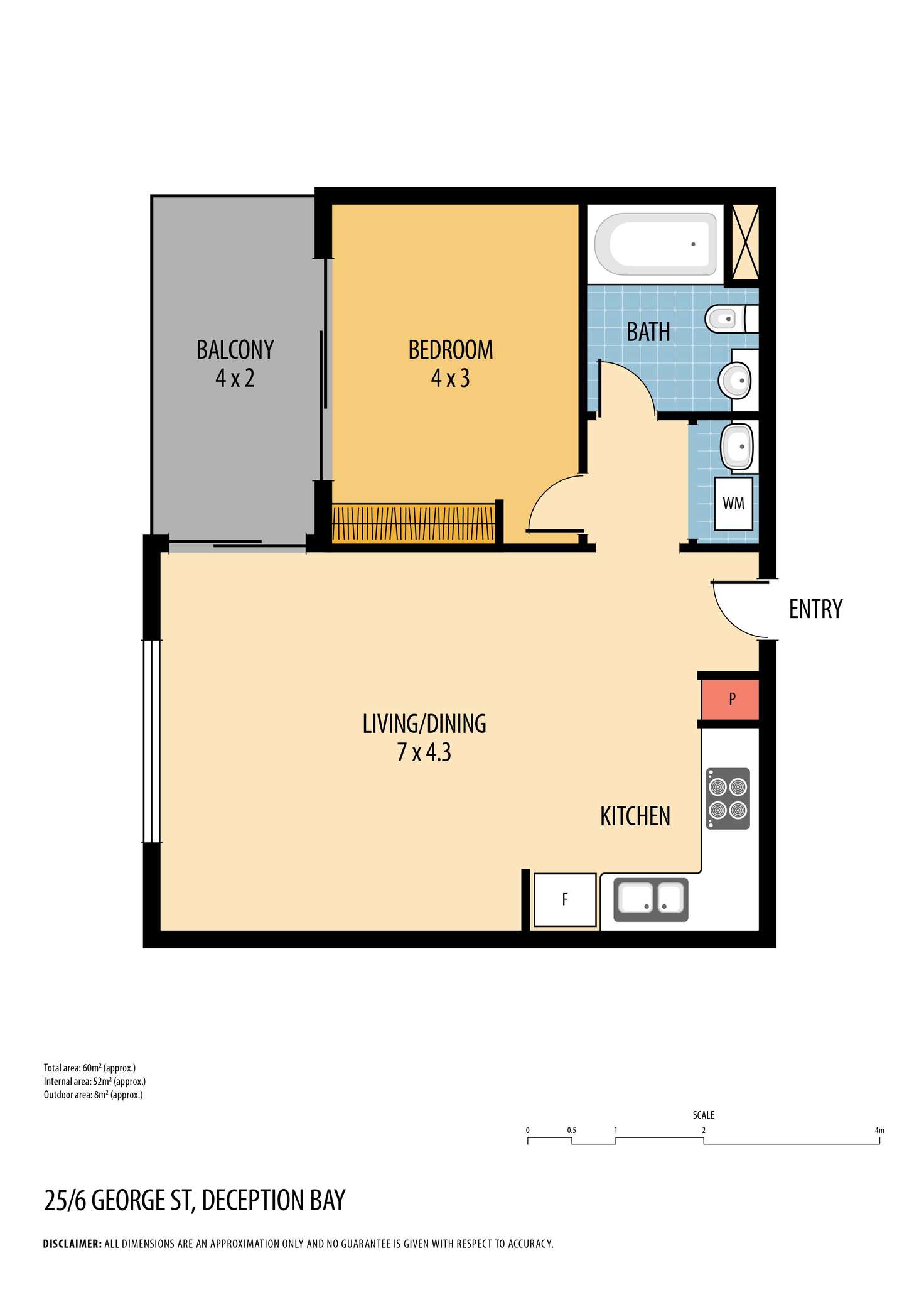 Floorplan of Homely apartment listing, 25/6 George Street, Deception Bay QLD 4508