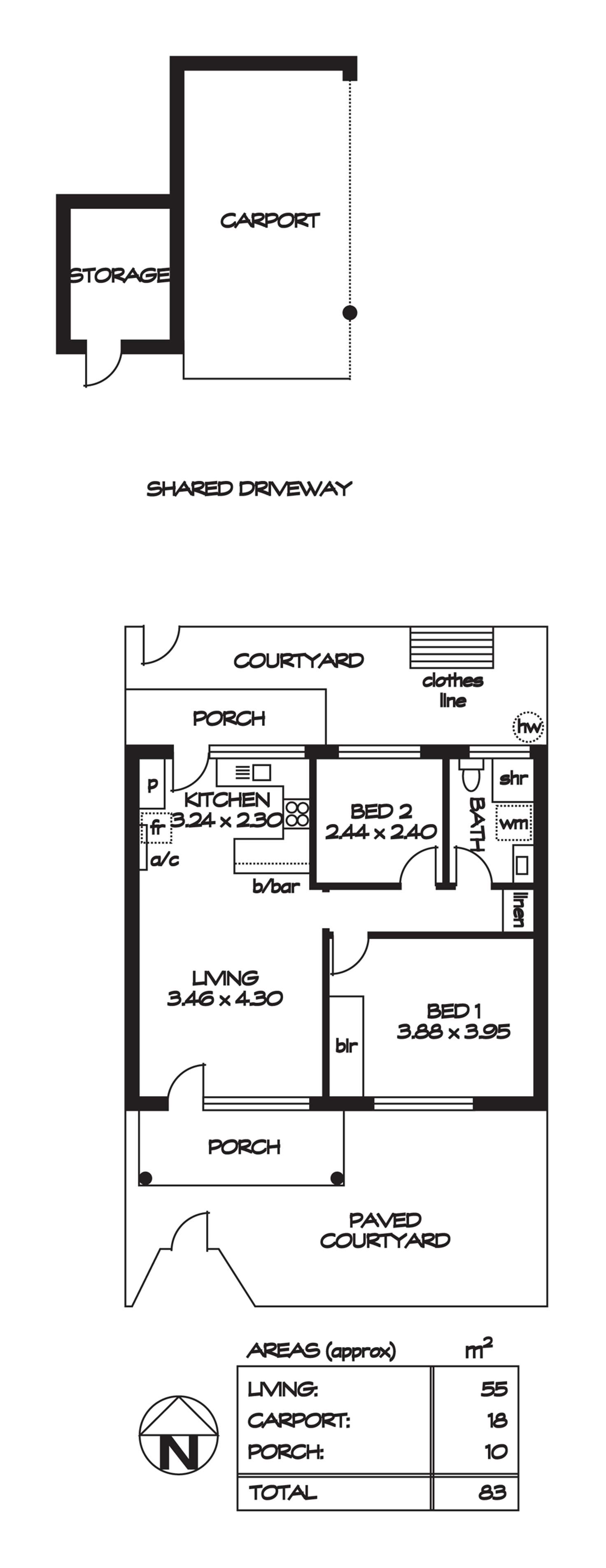 Floorplan of Homely unit listing, 3/1a Stannington Avenue, Heathpool SA 5068