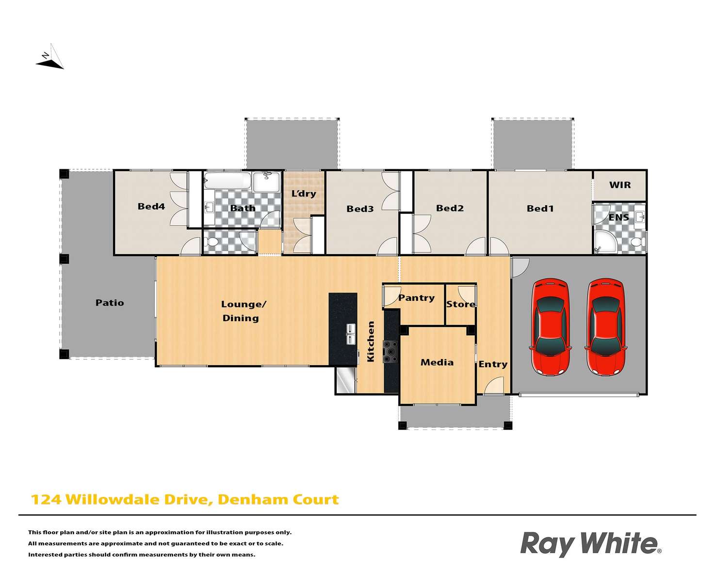 Floorplan of Homely house listing, 124 Willowdale Drive, Denham Court NSW 2565