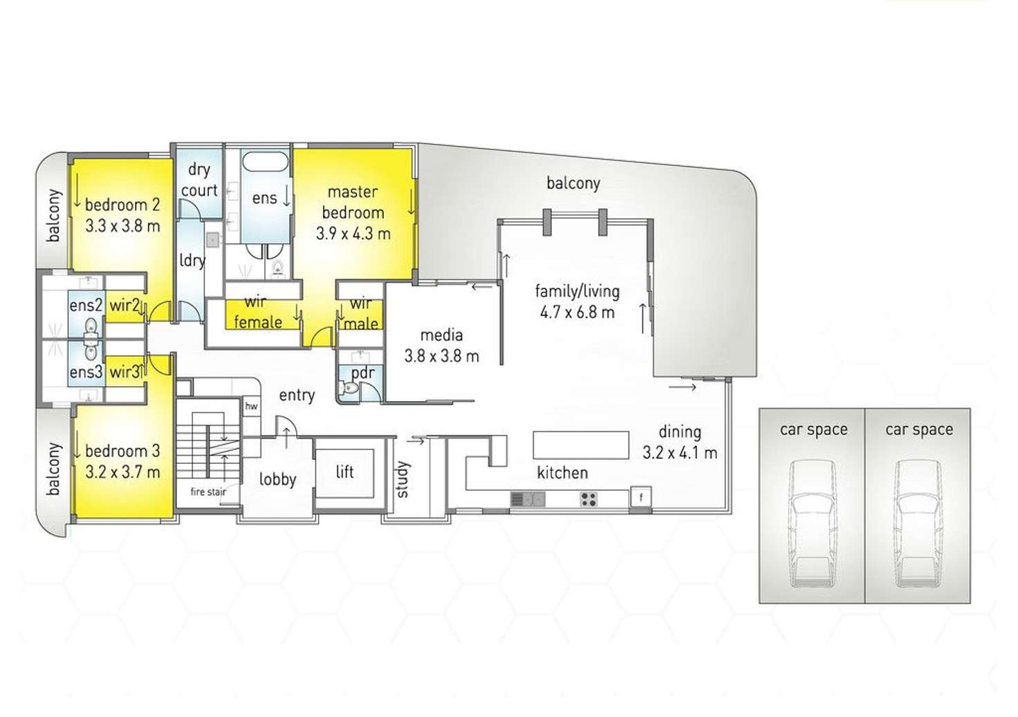 Floorplan of Homely apartment listing, 6/3531-3533 Main Beach Parade, Main Beach QLD 4217