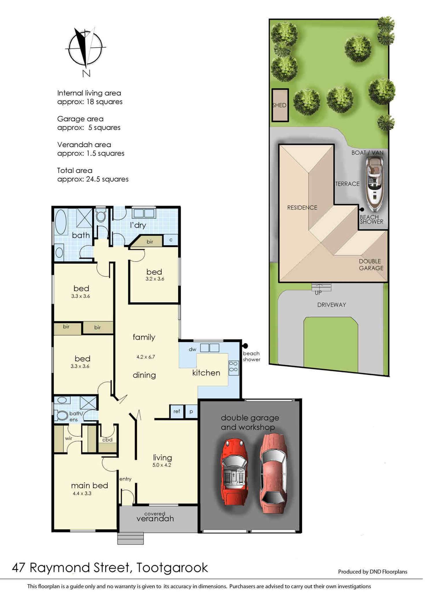Floorplan of Homely house listing, 47 Raymond Street, Tootgarook VIC 3941