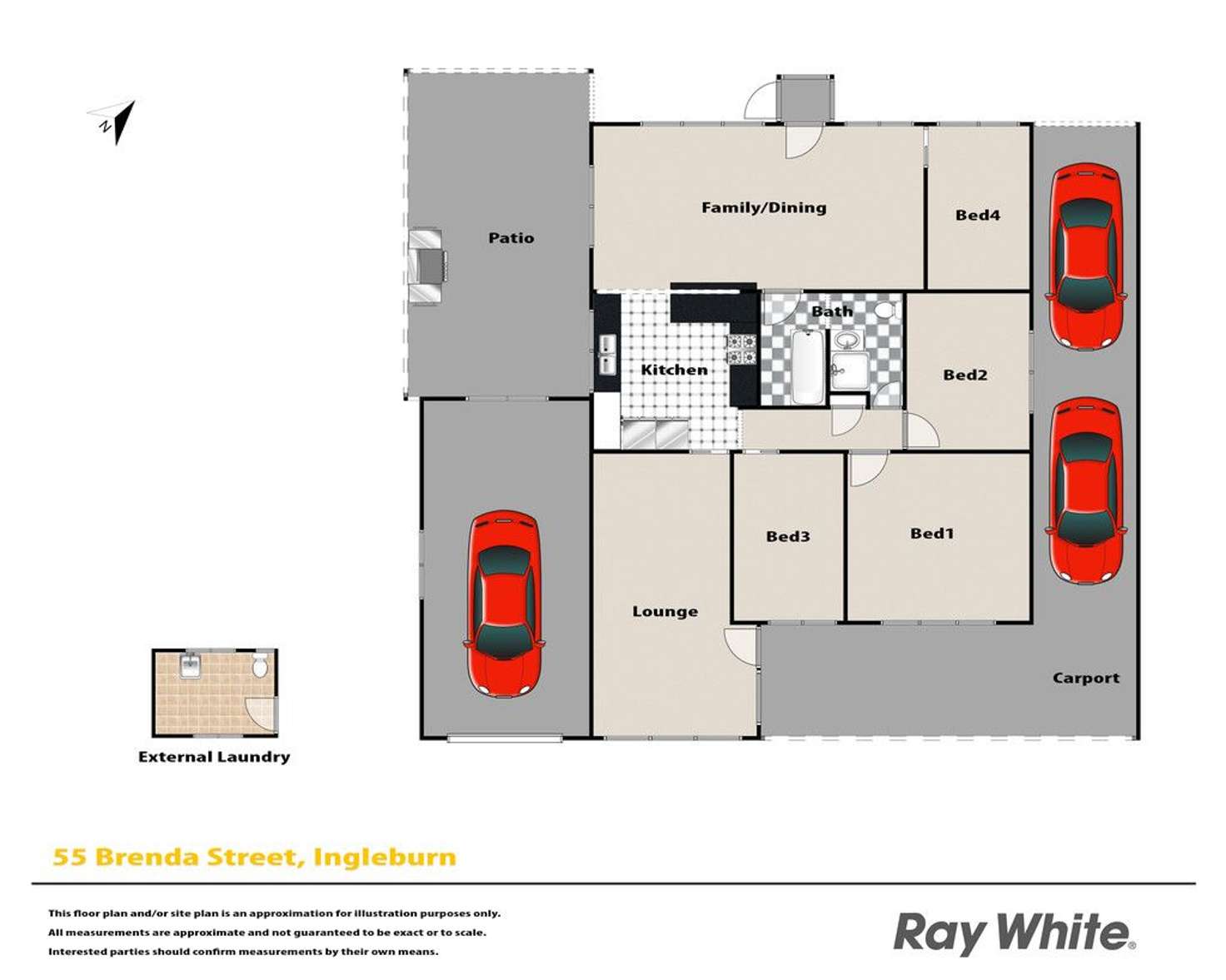 Floorplan of Homely house listing, 55 Brenda Street, Ingleburn NSW 2565