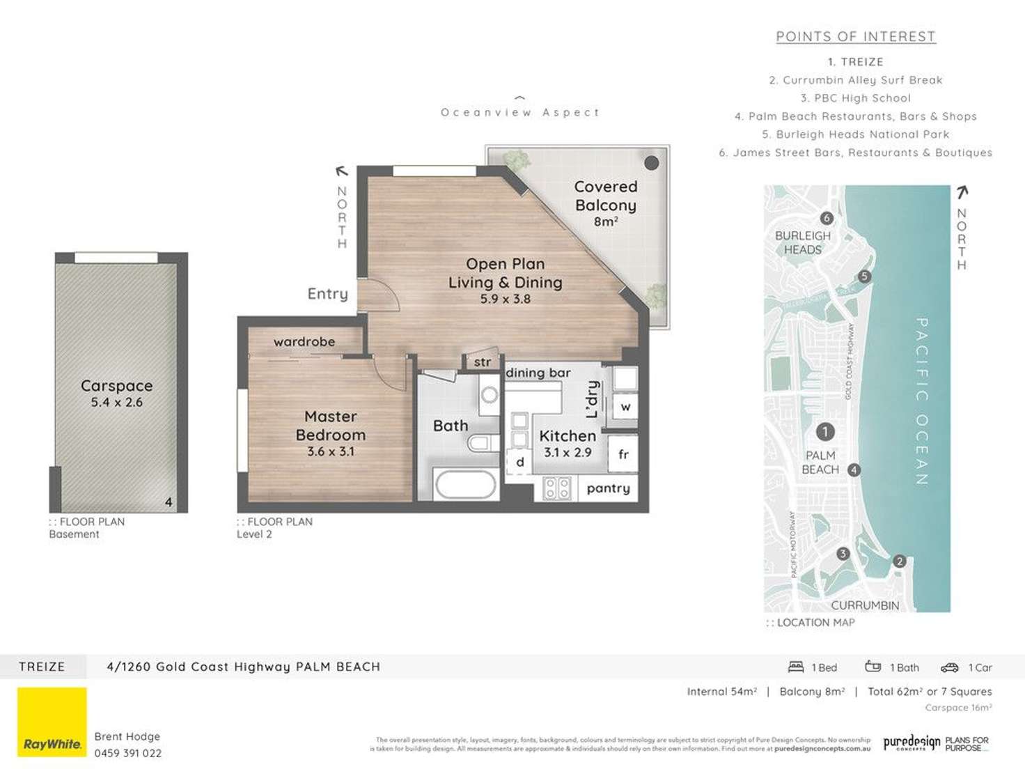 Floorplan of Homely unit listing, 4/1260 Gold Coast Highway, Palm Beach QLD 4221