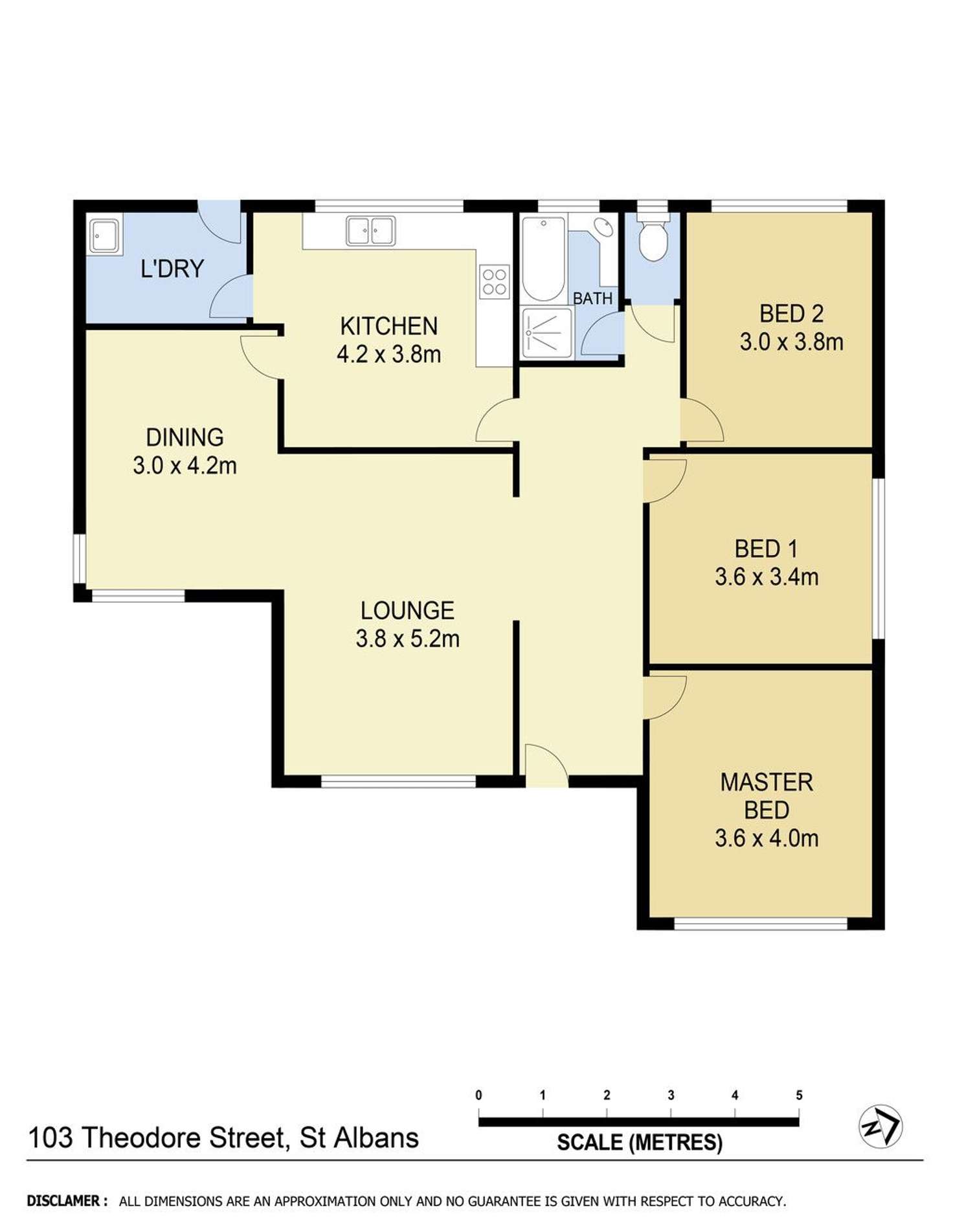 Floorplan of Homely house listing, 103 Theodore Street, St Albans VIC 3021