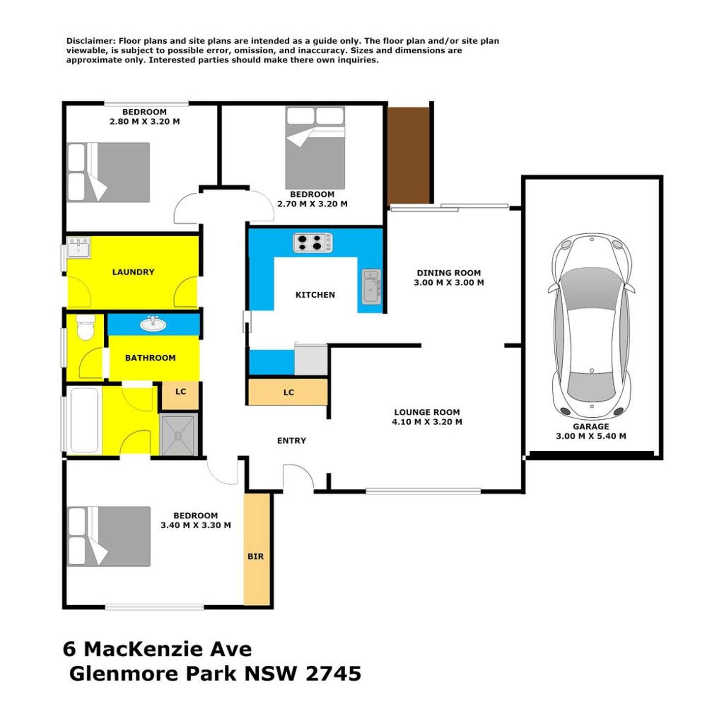Floorplan of Homely house listing, 6 Mackenzie Avenue, Glenmore Park NSW 2745