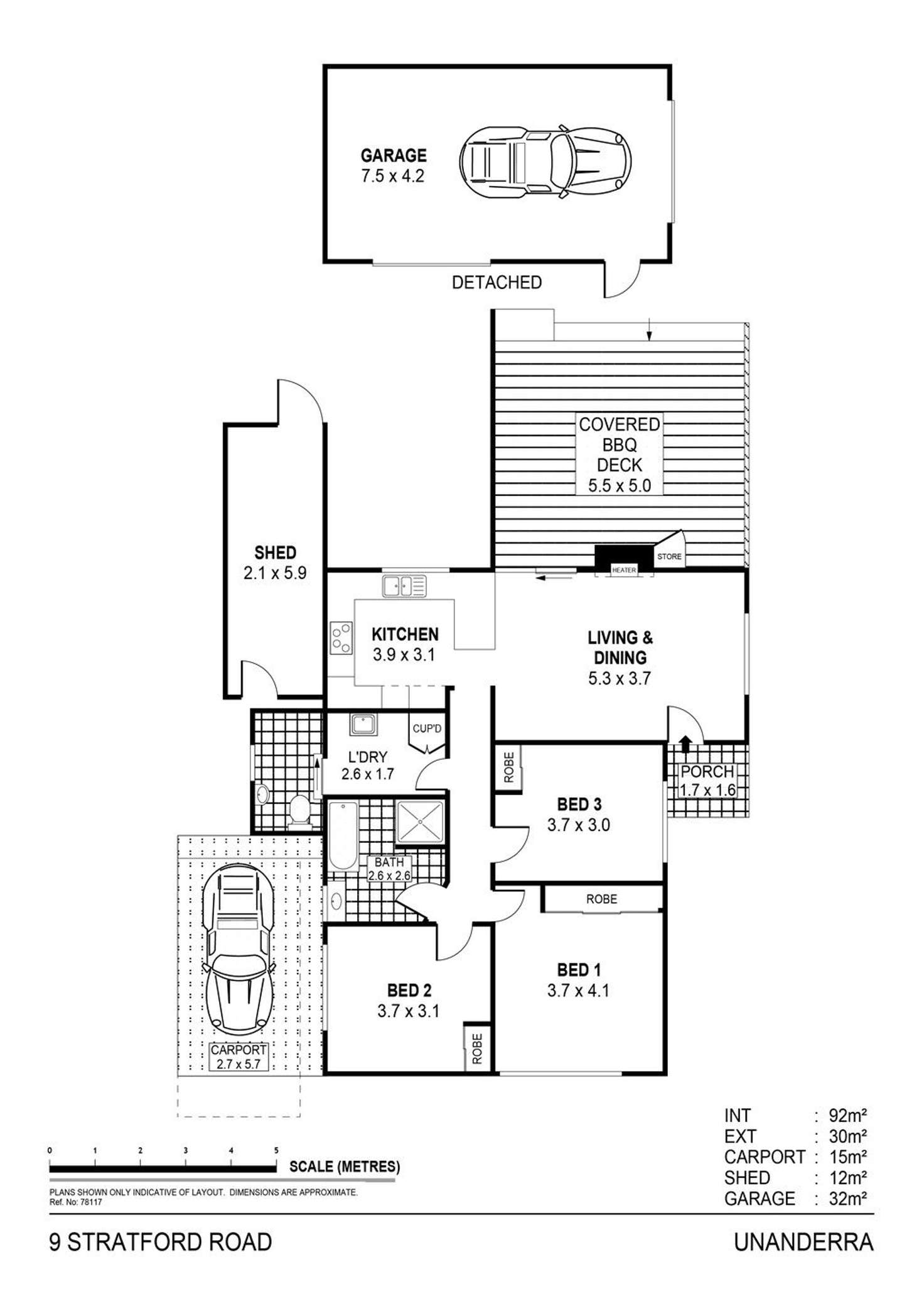 Floorplan of Homely house listing, 9 Stratford Road, Unanderra NSW 2526