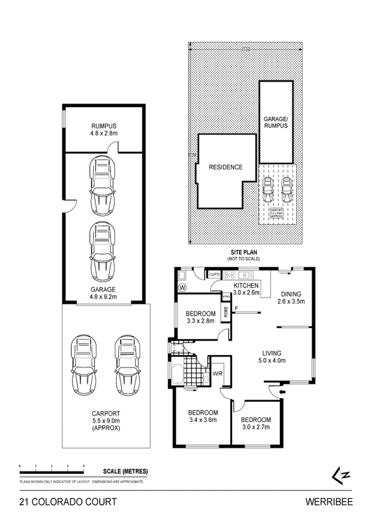 Floorplan of Homely house listing, 21 Colorado Court, Werribee VIC 3030