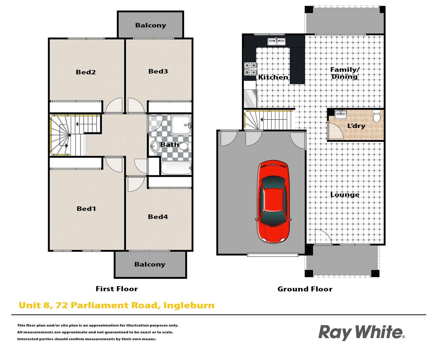 Floorplan of Homely house listing, 8/72 Parliament Road, Macquarie Fields NSW 2564