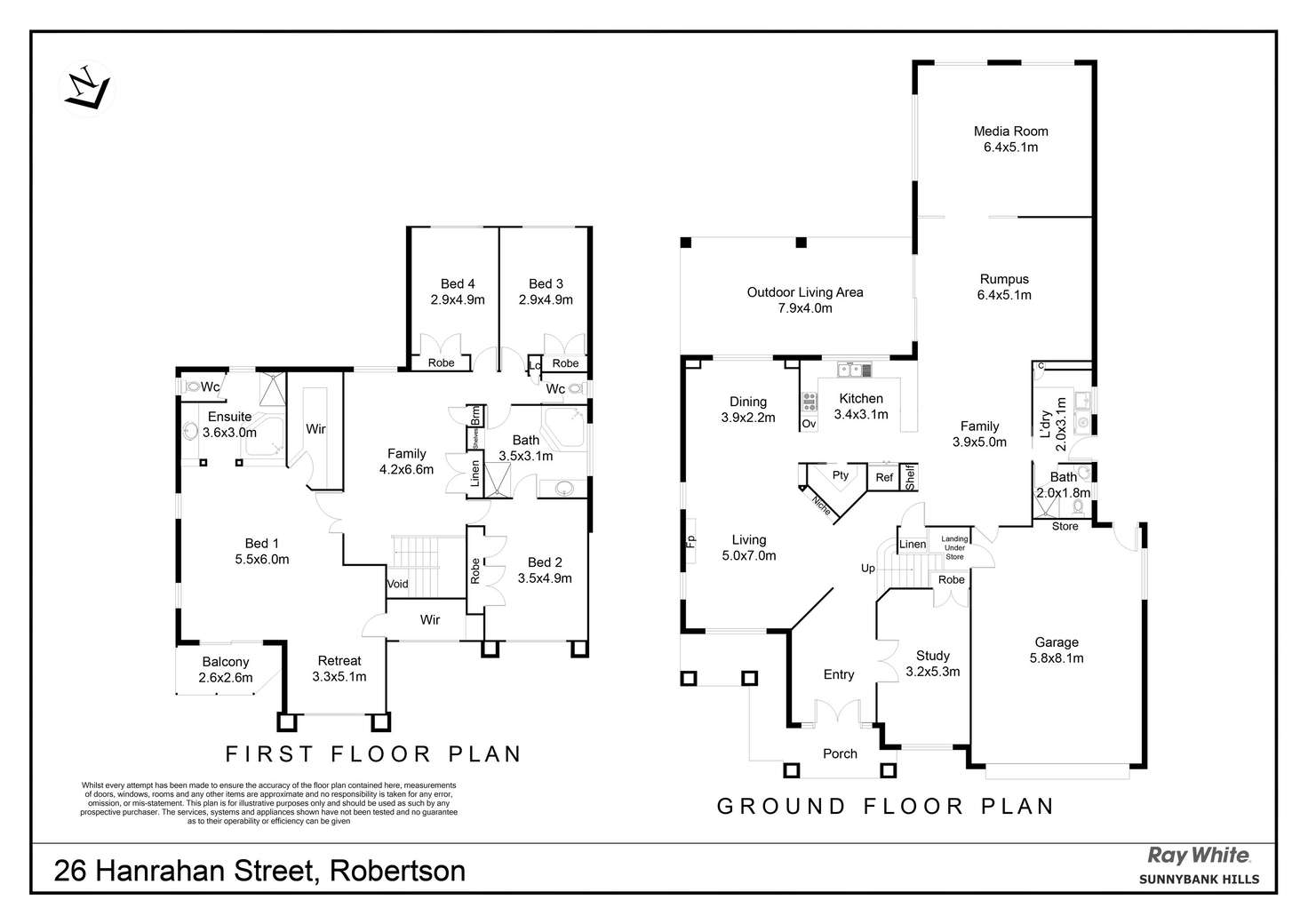 Floorplan of Homely house listing, 26 Hanrahan Street, Robertson QLD 4109