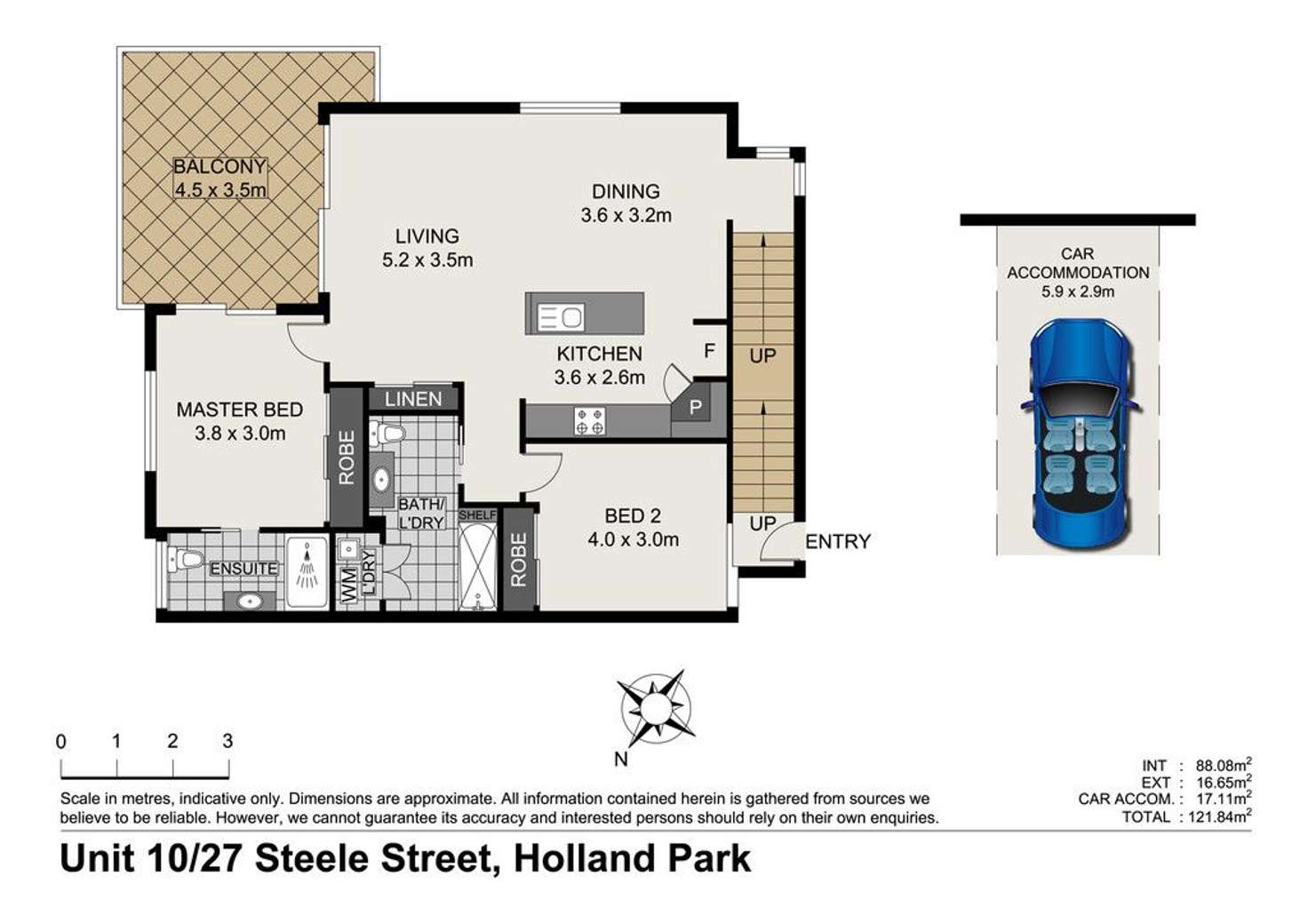 Floorplan of Homely apartment listing, 10/27 Steele Street, Holland Park QLD 4121