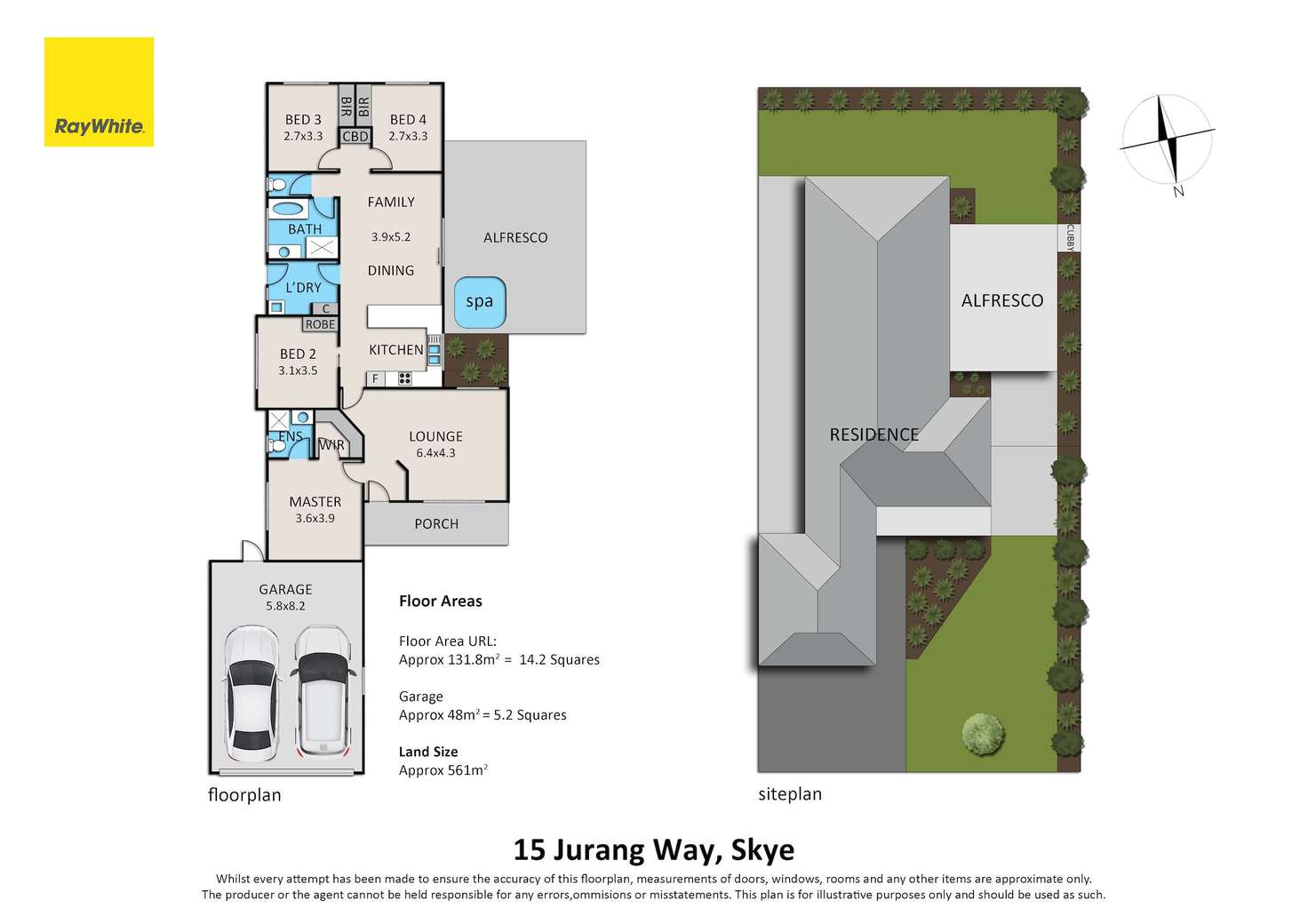 Floorplan of Homely house listing, 15 Jurang Way, Skye VIC 3977