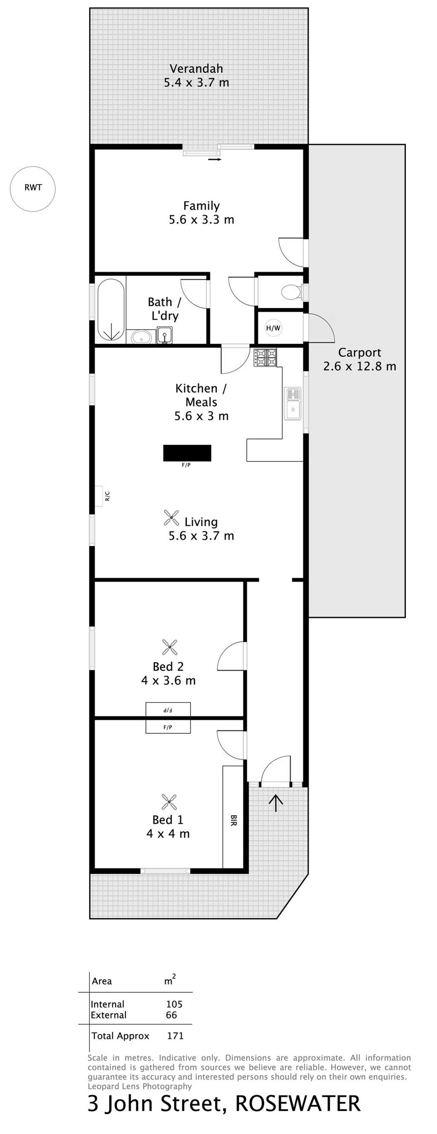 Floorplan of Homely house listing, 3 John Street, Rosewater SA 5013