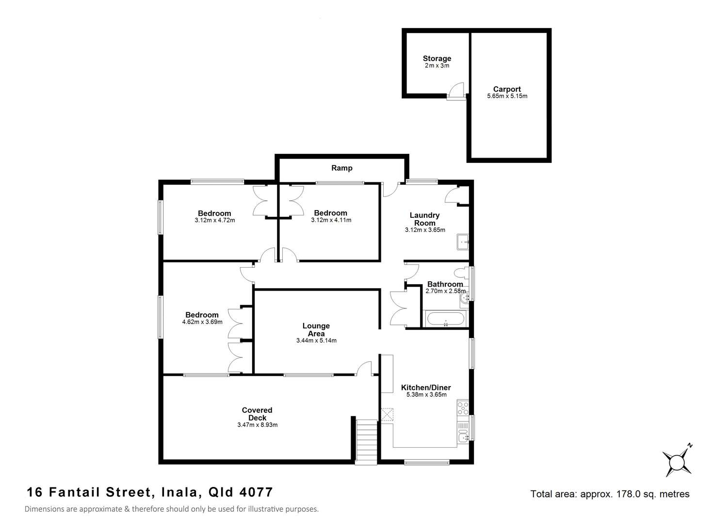 Floorplan of Homely house listing, 16 Fantail Street, Inala QLD 4077