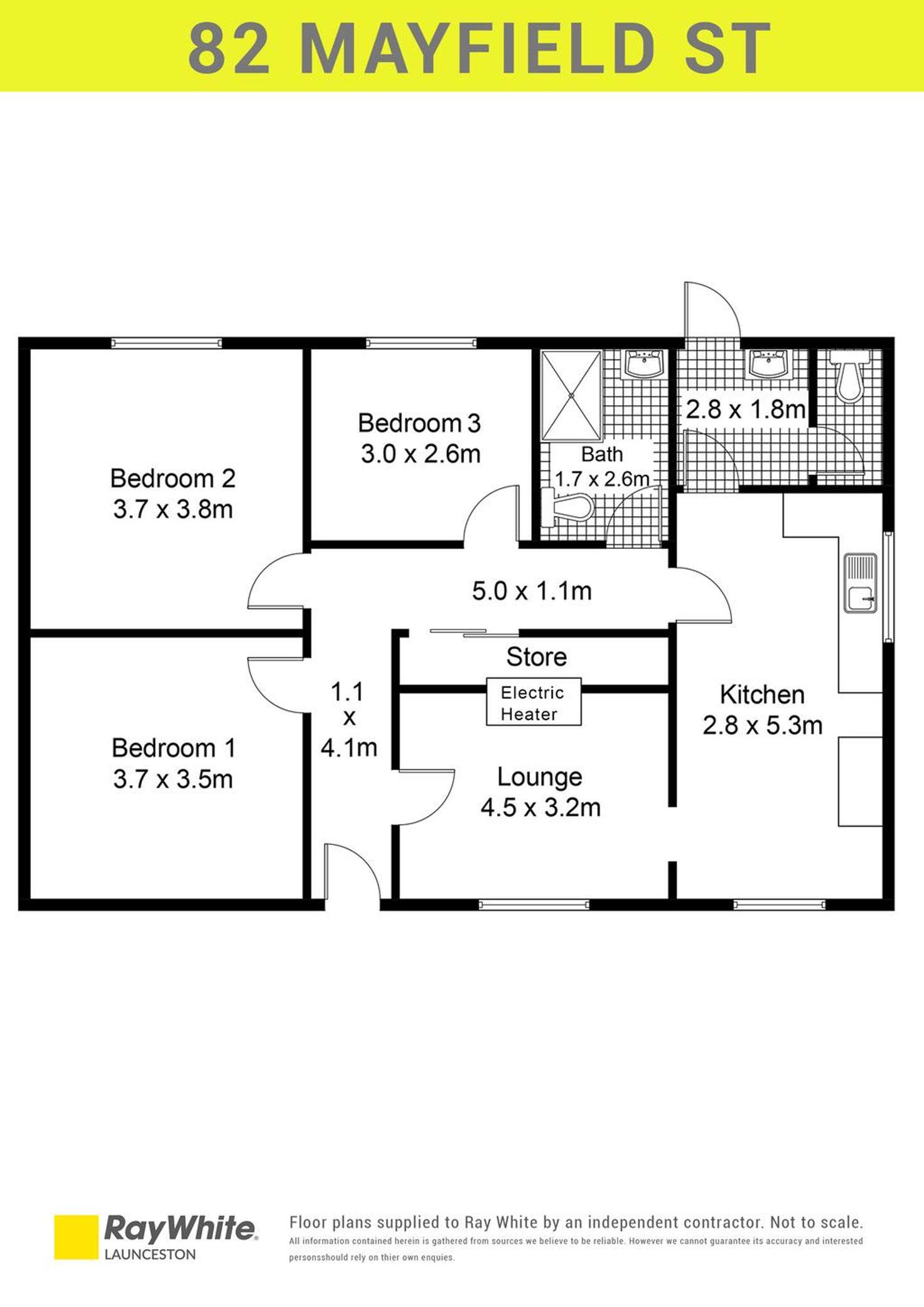 Floorplan of Homely house listing, 82 Mayfield Street, Mayfield TAS 7248