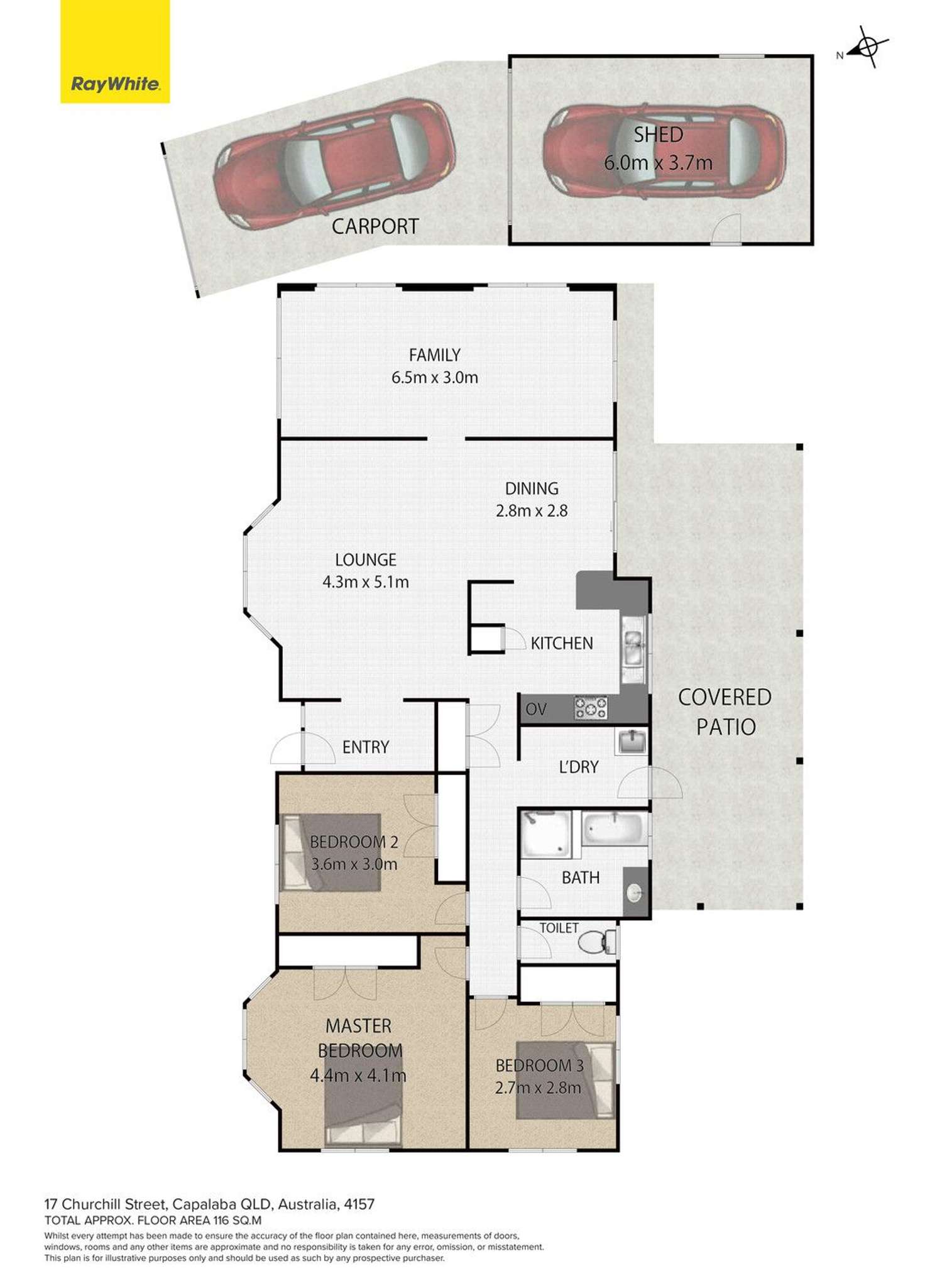 Floorplan of Homely house listing, 17 Churchill Street, Capalaba QLD 4157