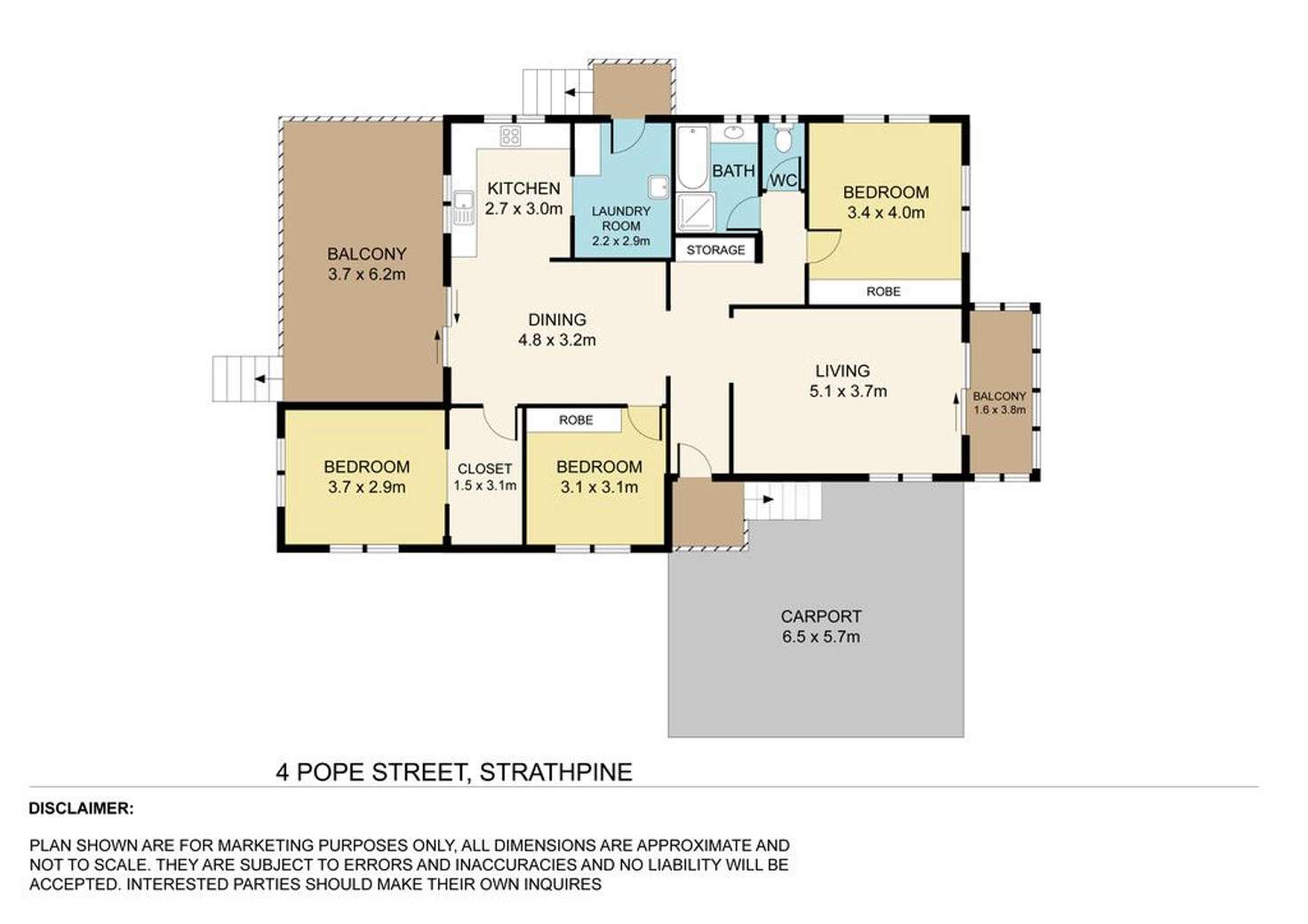 Floorplan of Homely house listing, 4 Pope Avenue, Strathpine QLD 4500