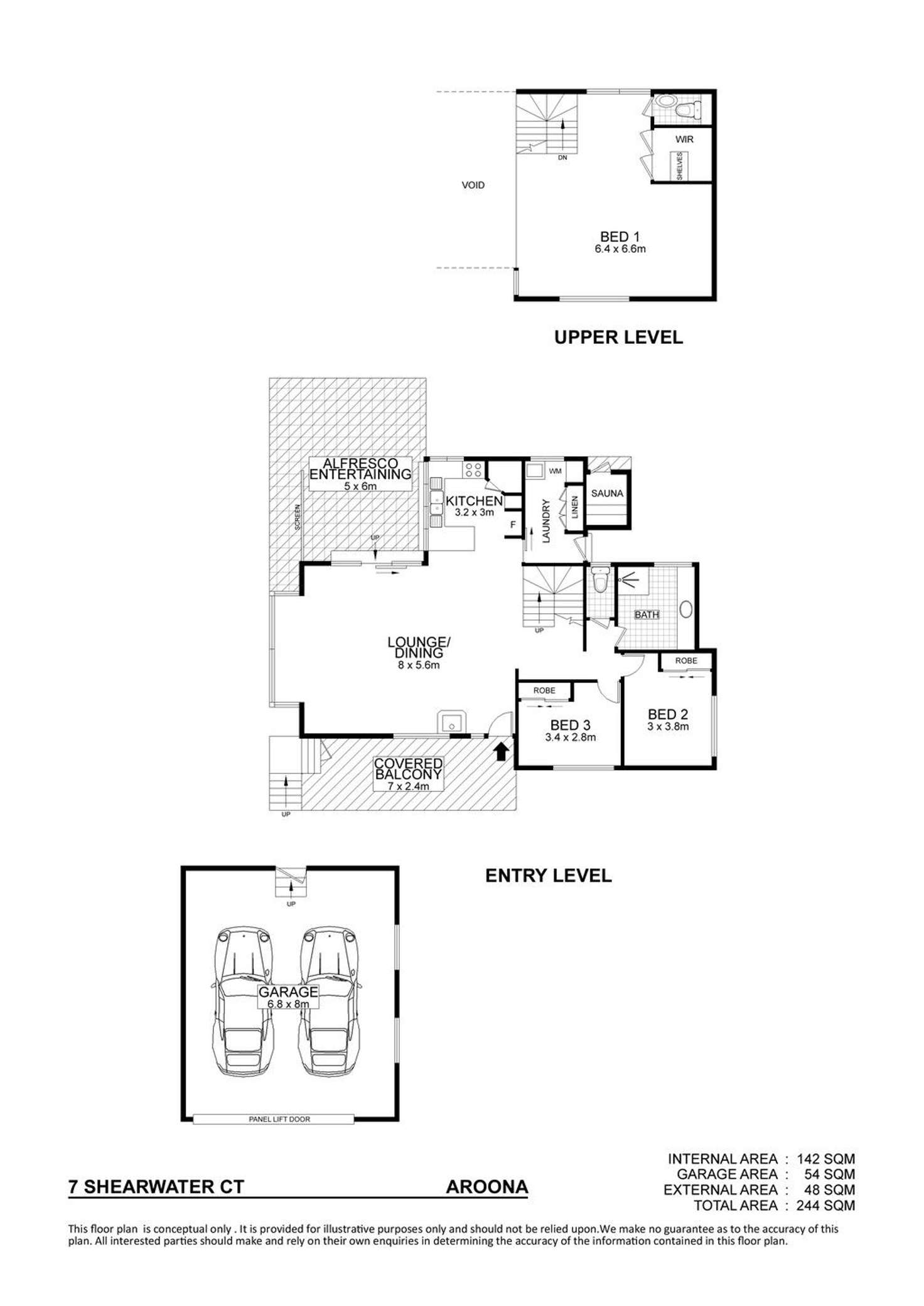 Floorplan of Homely house listing, 7 Shearwater Court, Aroona QLD 4551
