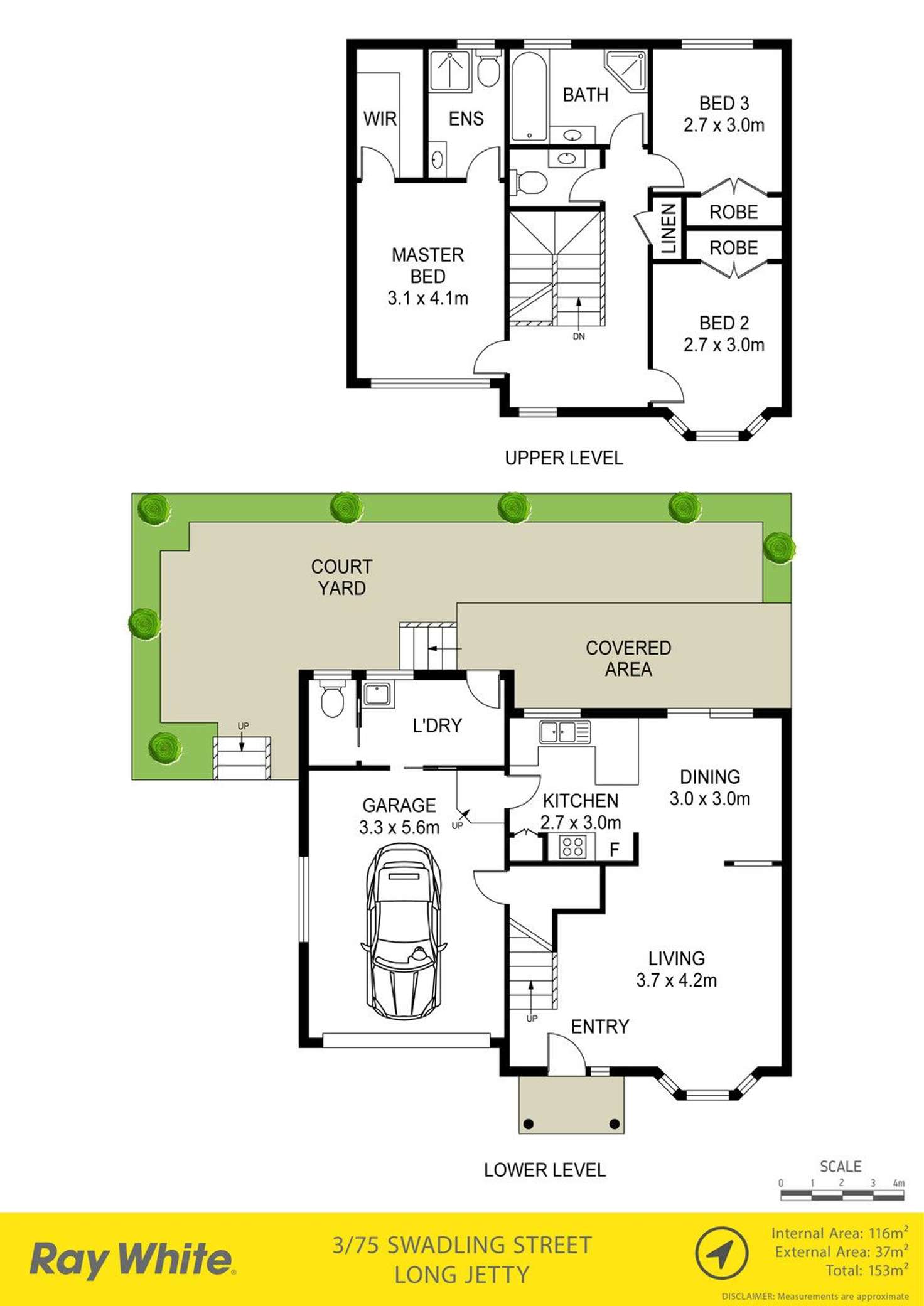 Floorplan of Homely townhouse listing, 3/75 Swadling Street, Long Jetty NSW 2261