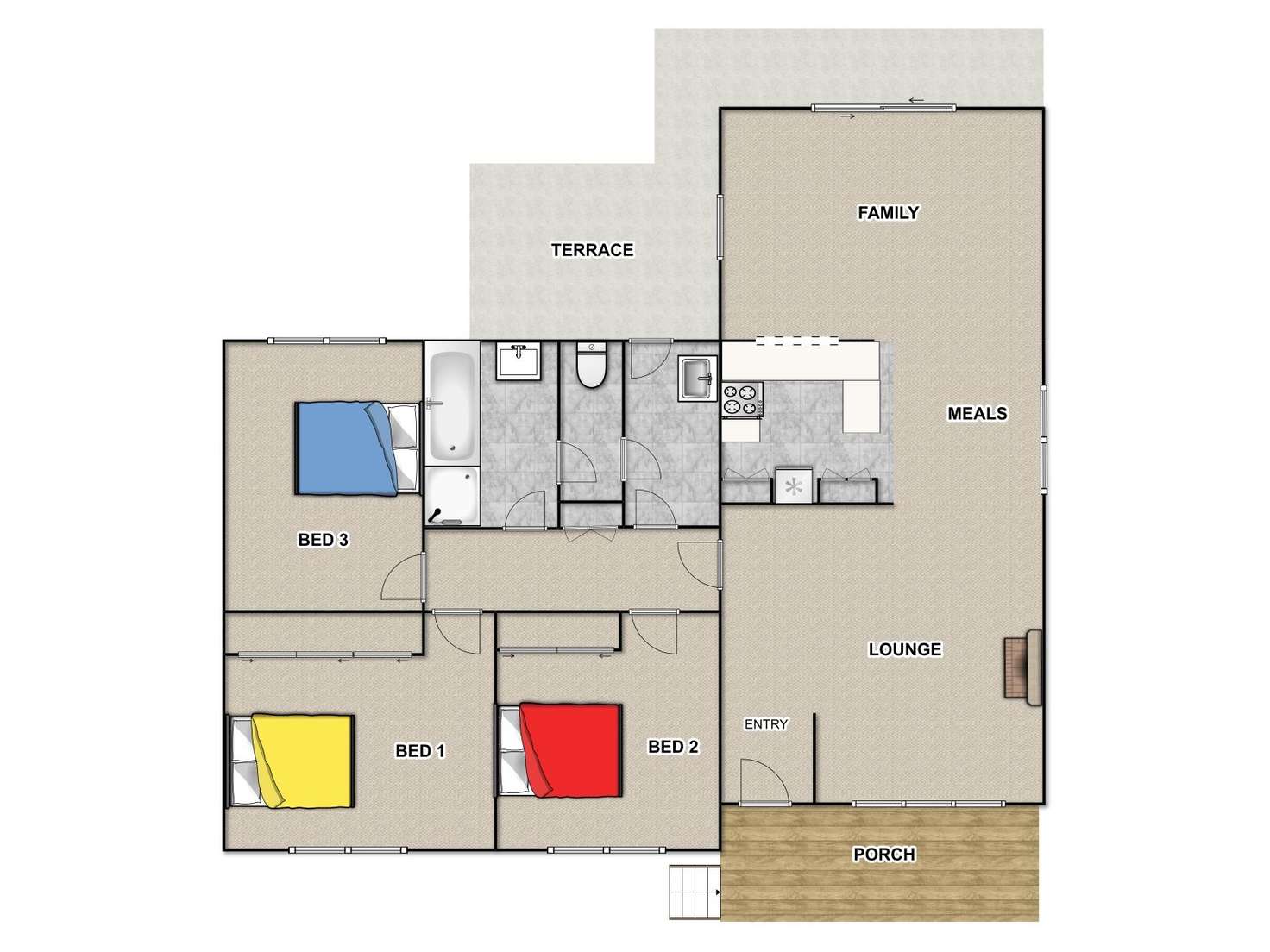 Floorplan of Homely house listing, 45 Duncan Avenue, Greensborough VIC 3088