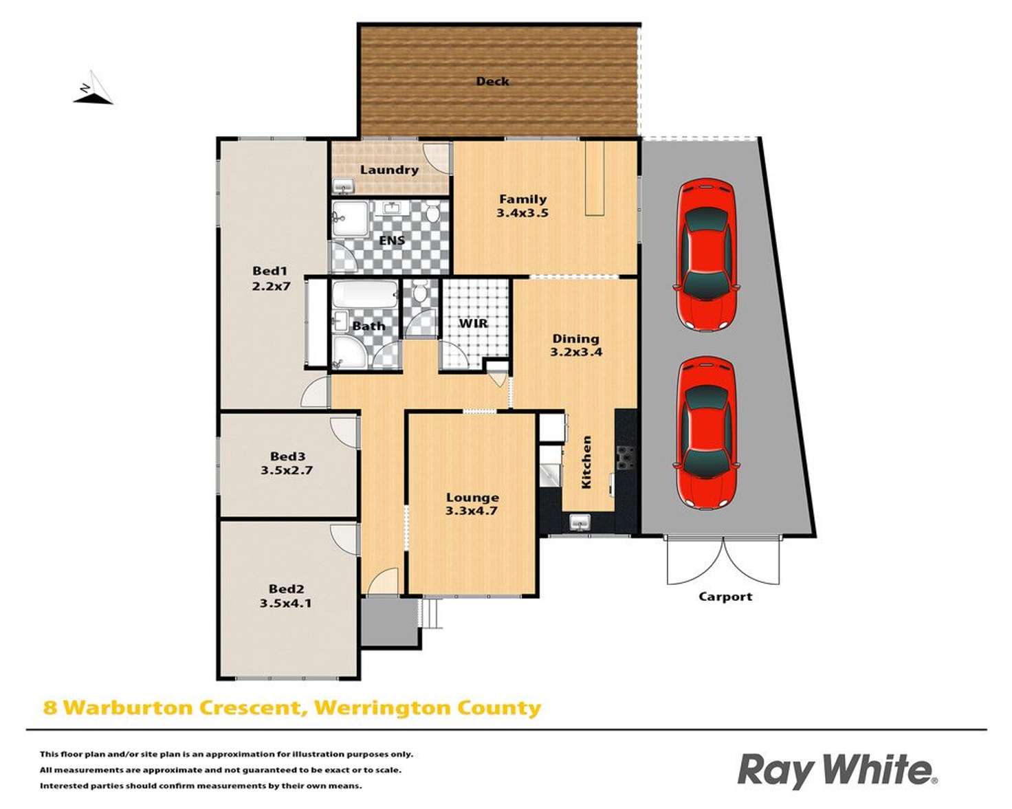 Floorplan of Homely house listing, 8 Warburton Crescent, Werrington County NSW 2747