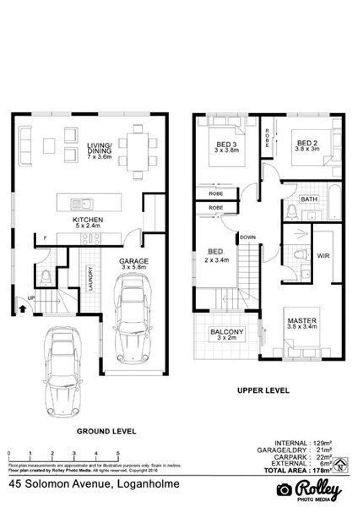 Floorplan of Homely townhouse listing, 8/45 Solomon Avenue, Loganholme QLD 4129