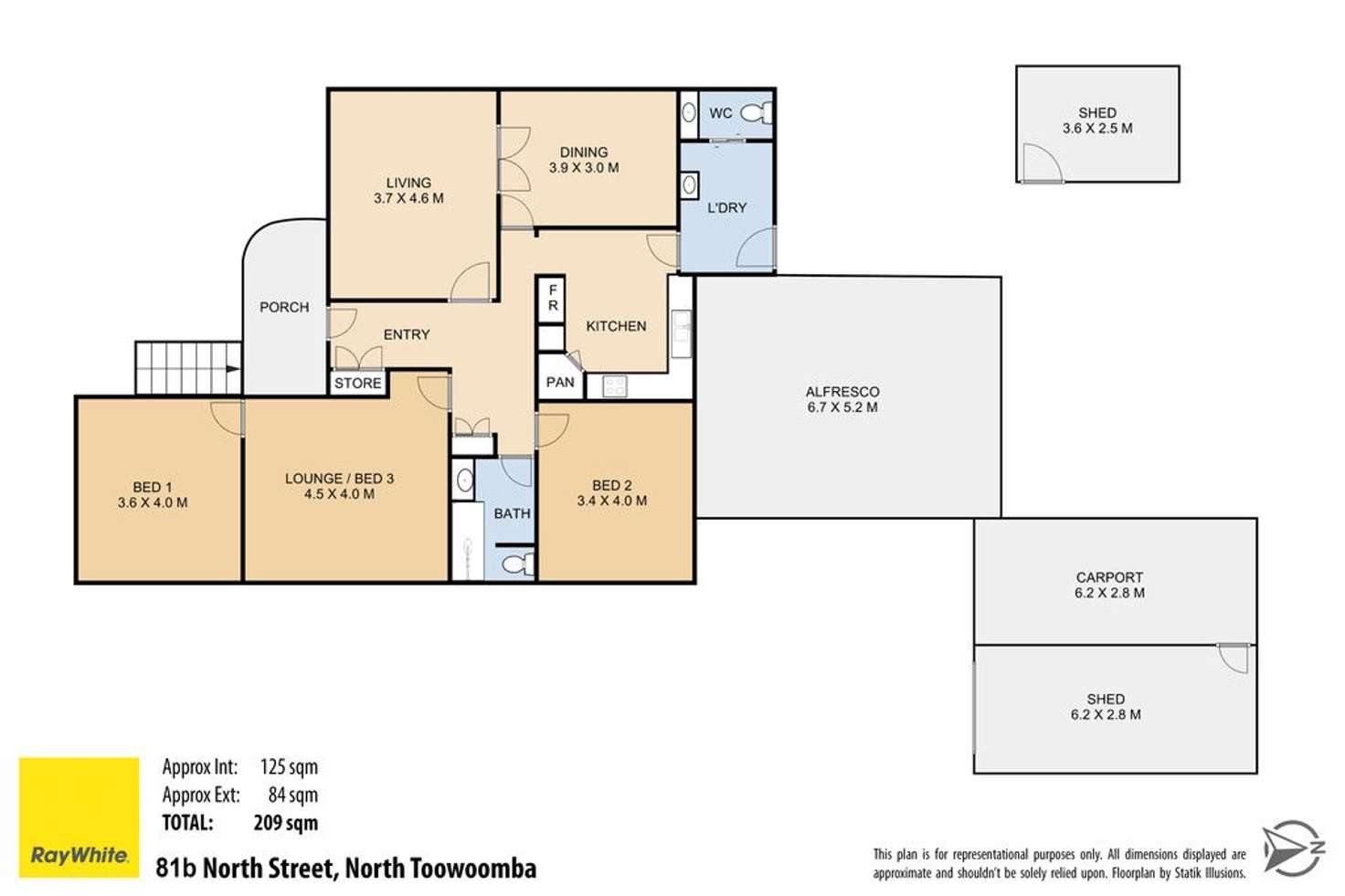 Floorplan of Homely house listing, 81B North Street, Harlaxton QLD 4350