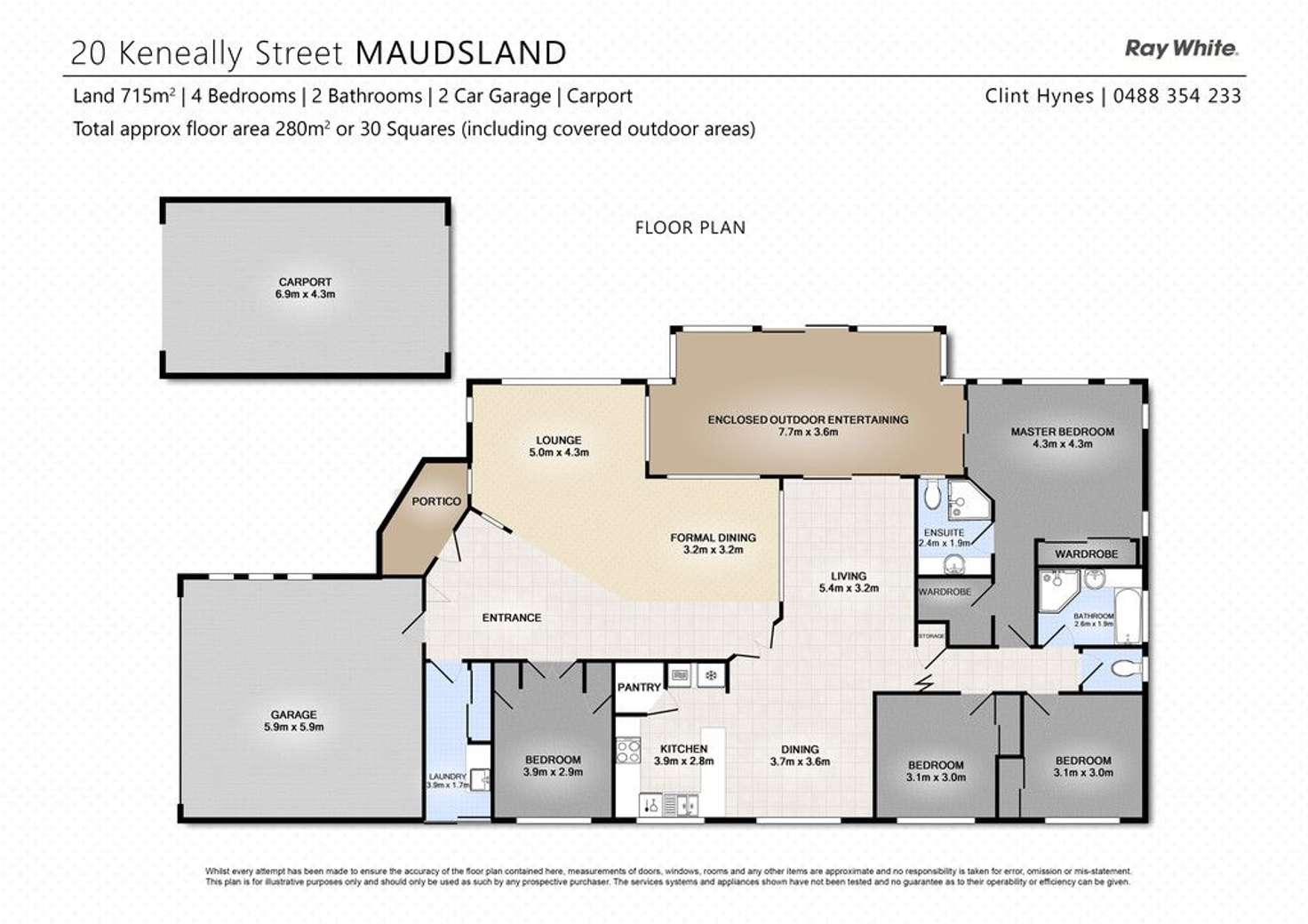 Floorplan of Homely house listing, 20 Keneally Street, Maudsland QLD 4210