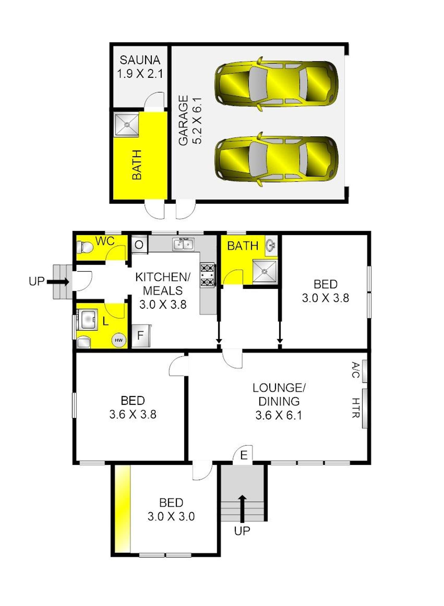 Floorplan of Homely house listing, 3 Montreal Avenue, Corio VIC 3214