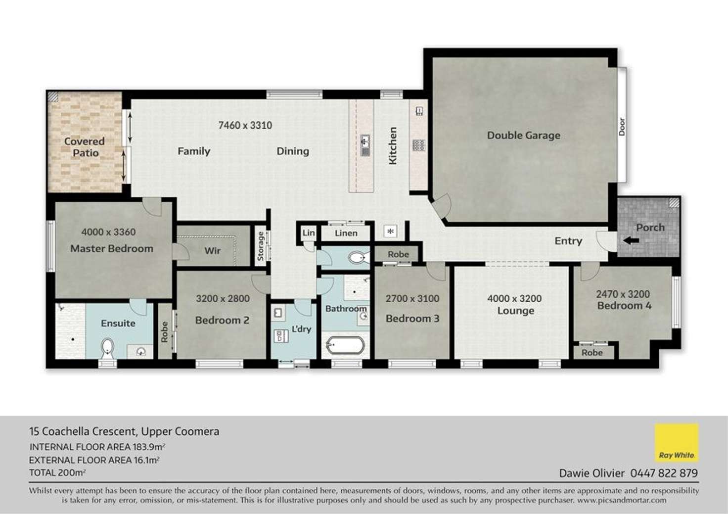 Floorplan of Homely house listing, 15 Coachella Crescent, Upper Coomera QLD 4209