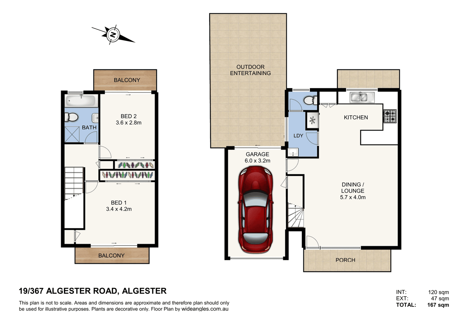 Floorplan of Homely townhouse listing, 19/367 Algester Road, Algester QLD 4115