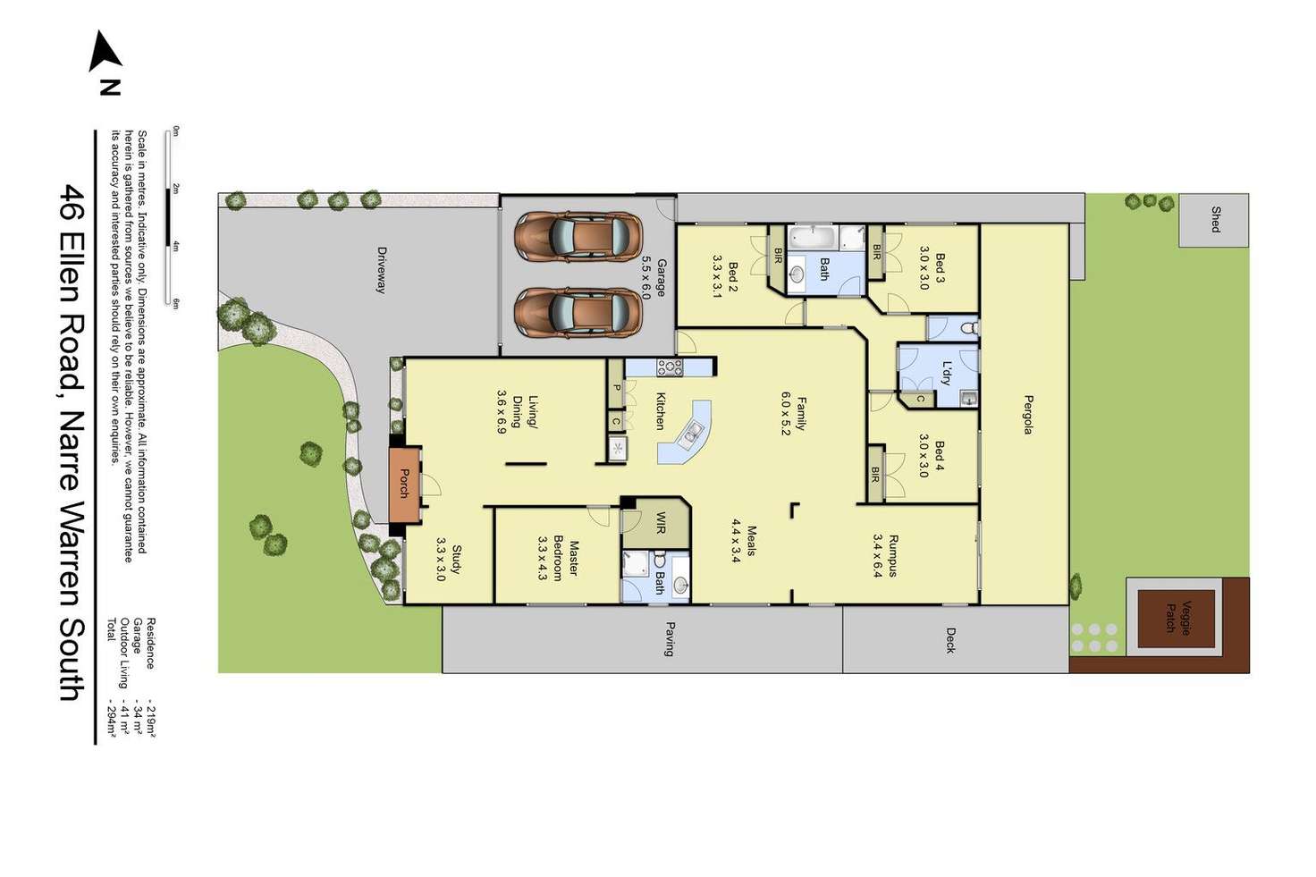 Floorplan of Homely house listing, 46 Ellen Road, Narre Warren South VIC 3805