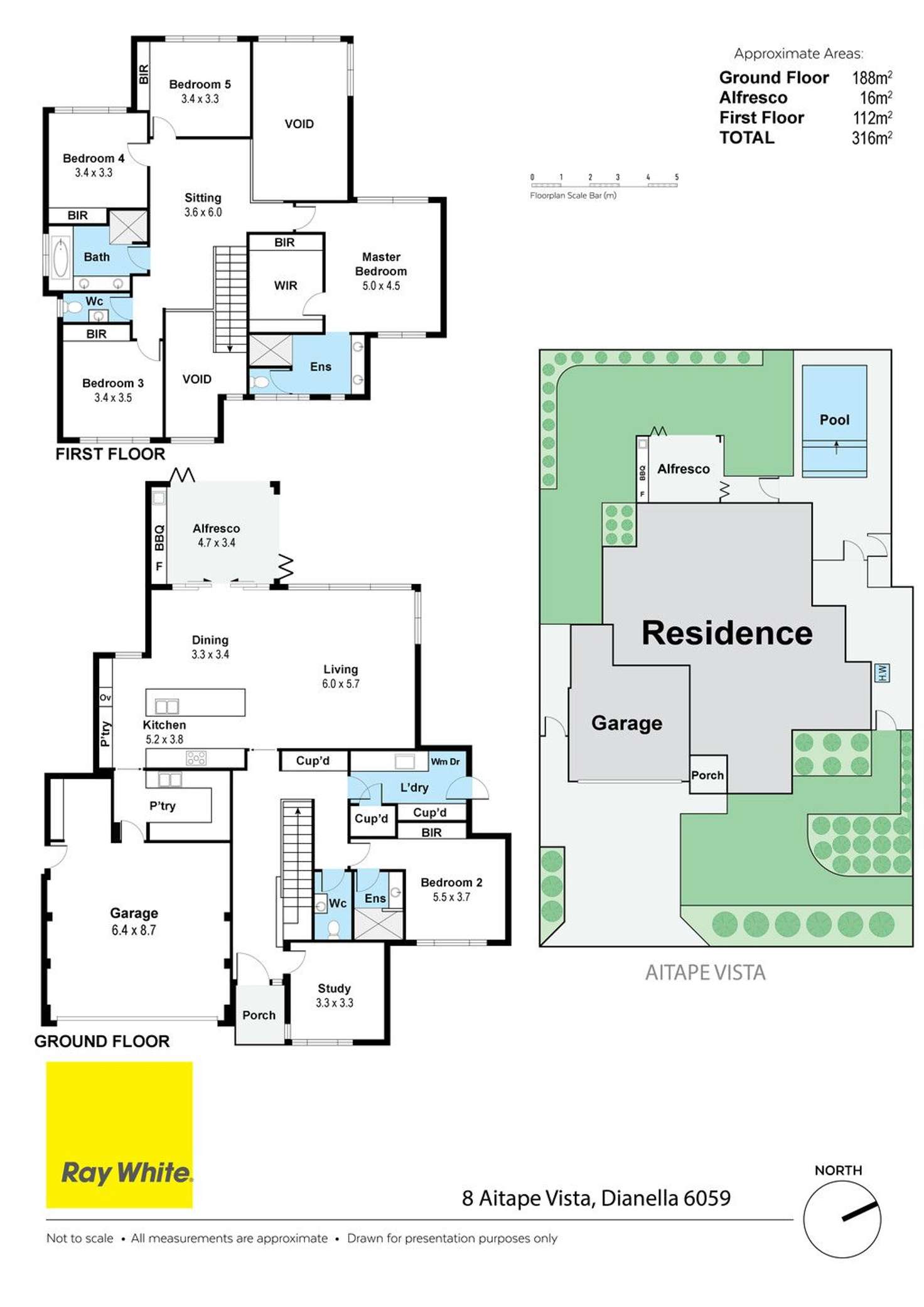 Floorplan of Homely house listing, 8 Aitape Vista, Dianella WA 6059