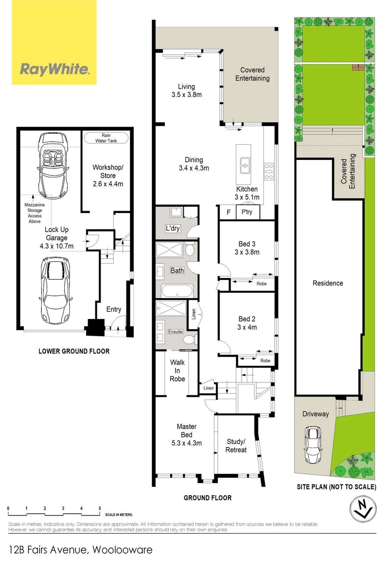 Floorplan of Homely semiDetached listing, 12B Fairs Avenue, Woolooware NSW 2230