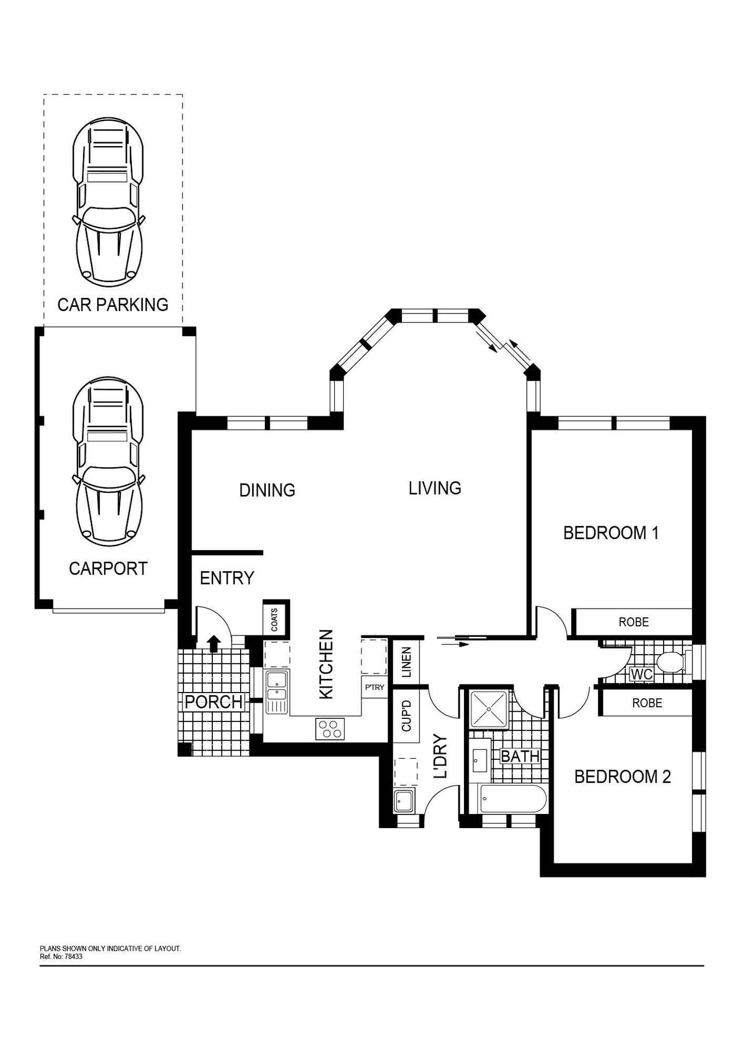 Floorplan of Homely townhouse listing, 12B Hackett Gardens, Turner ACT 2612