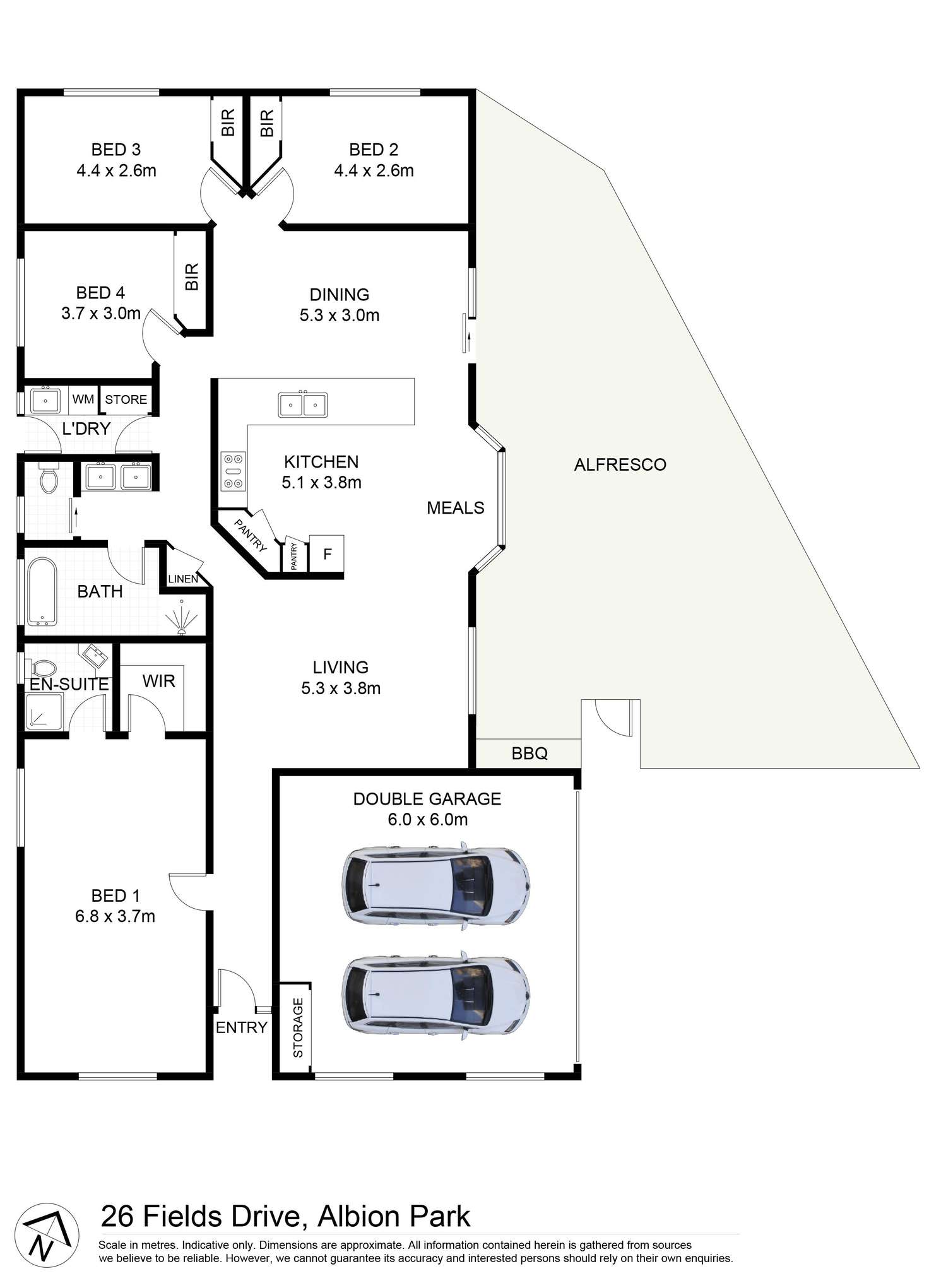Floorplan of Homely house listing, 26 Fields Drive, Albion Park NSW 2527