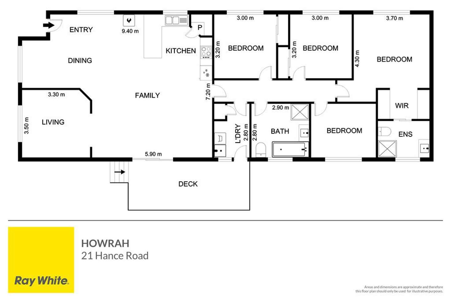 Floorplan of Homely house listing, 21 Hance Road, Howrah TAS 7018