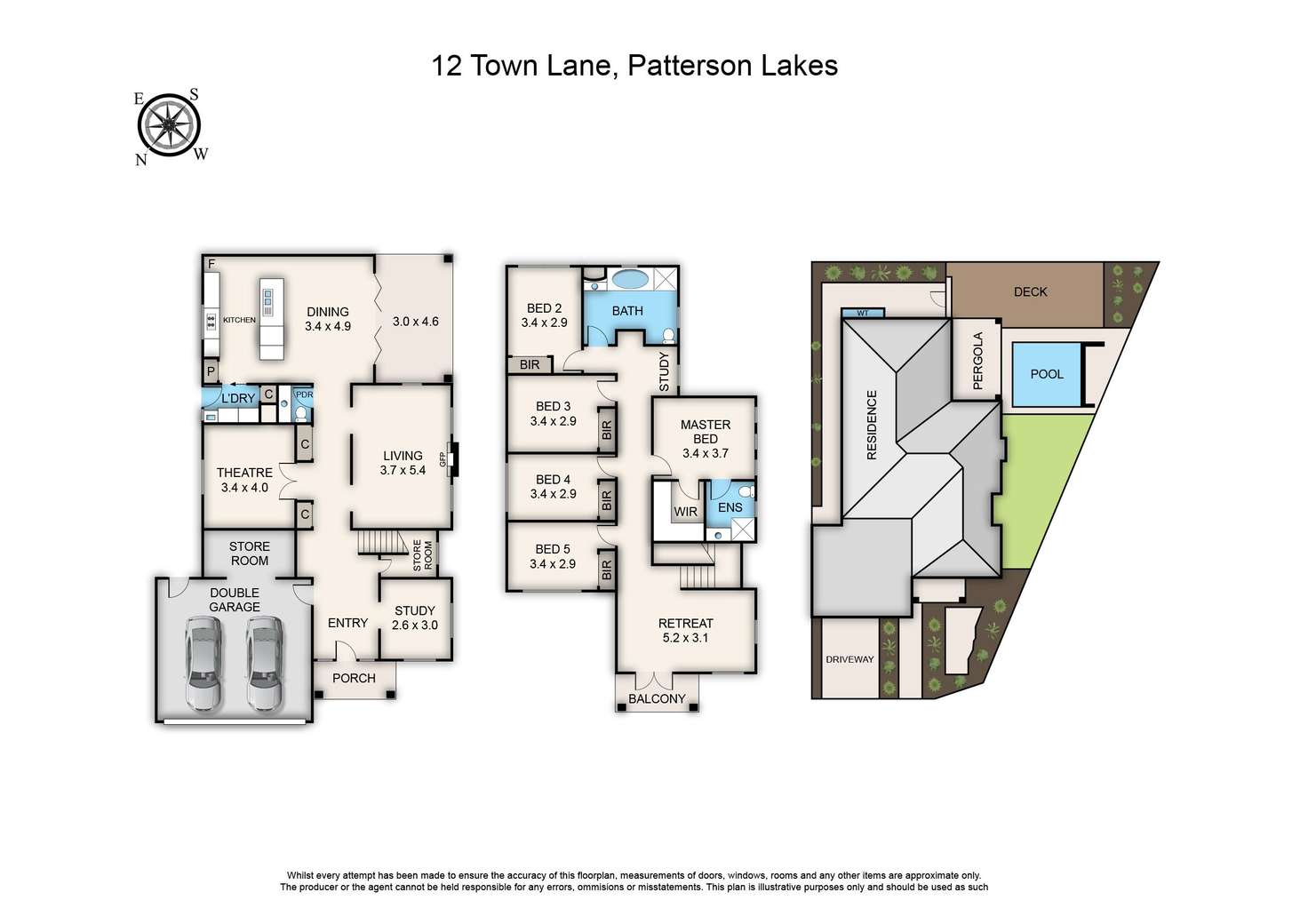 Floorplan of Homely house listing, 12 Town Lane, Patterson Lakes VIC 3197