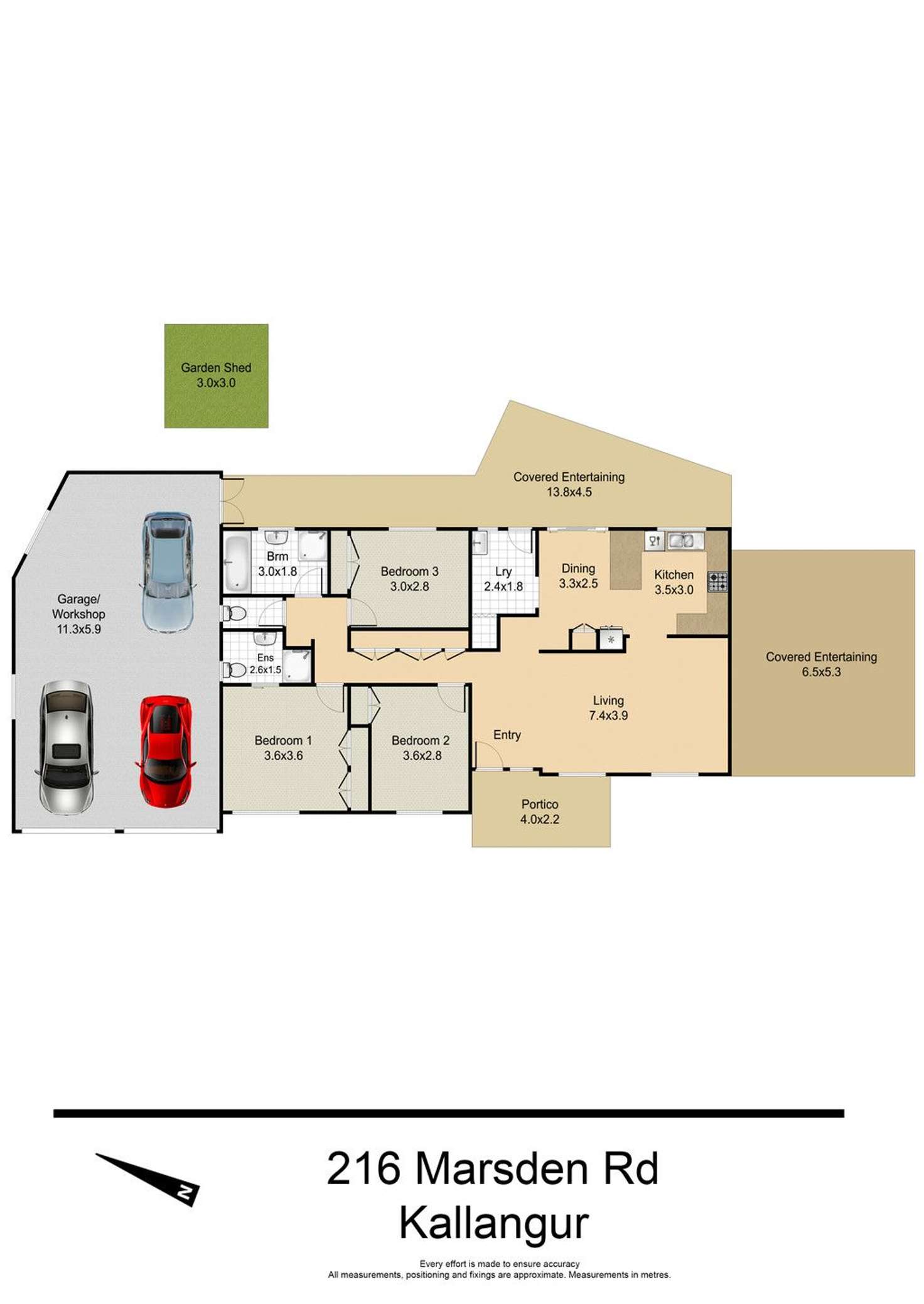 Floorplan of Homely house listing, 216 Marsden Road, Kallangur QLD 4503