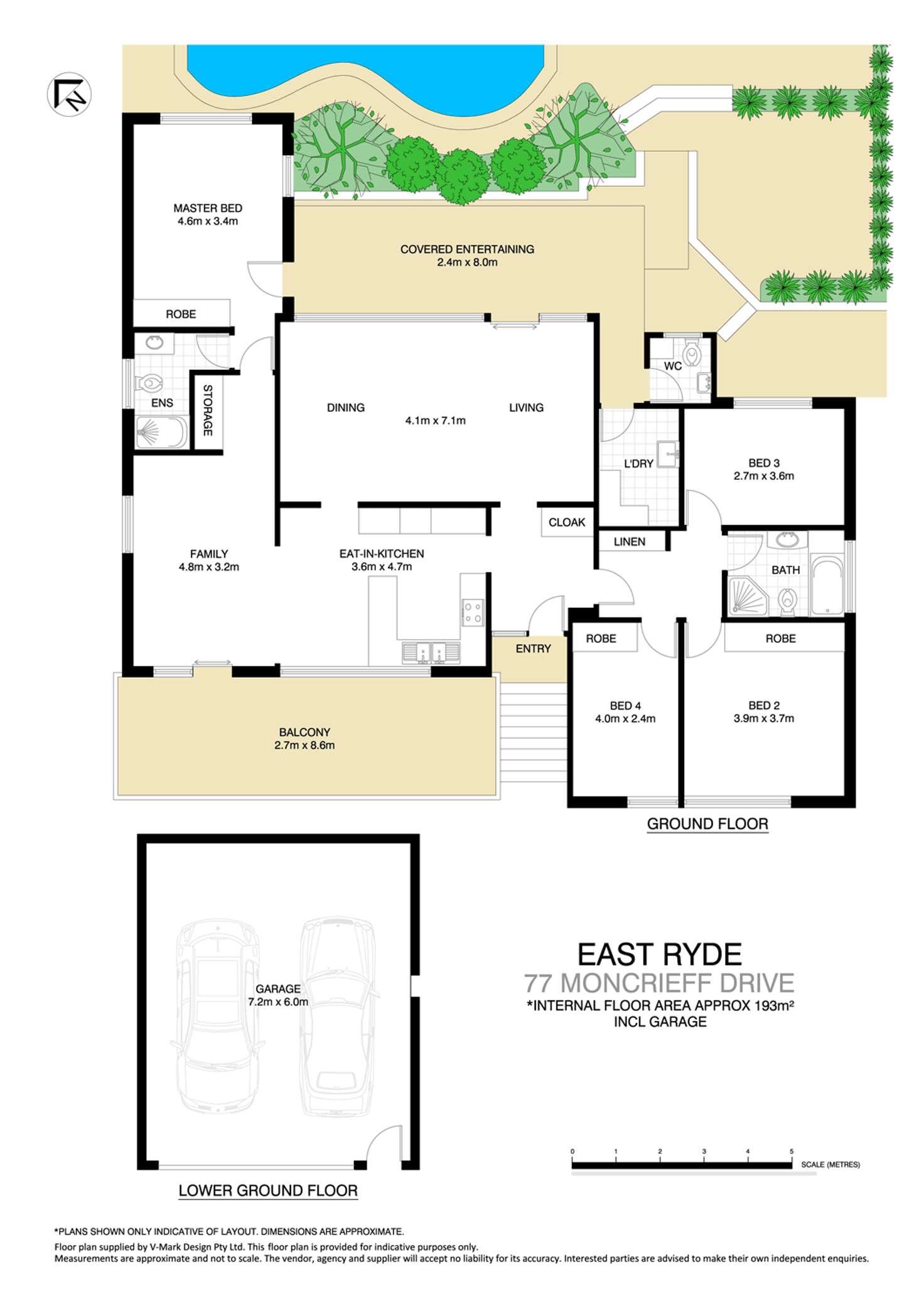 Floorplan of Homely house listing, 77 Moncrieff Drive, East Ryde NSW 2113