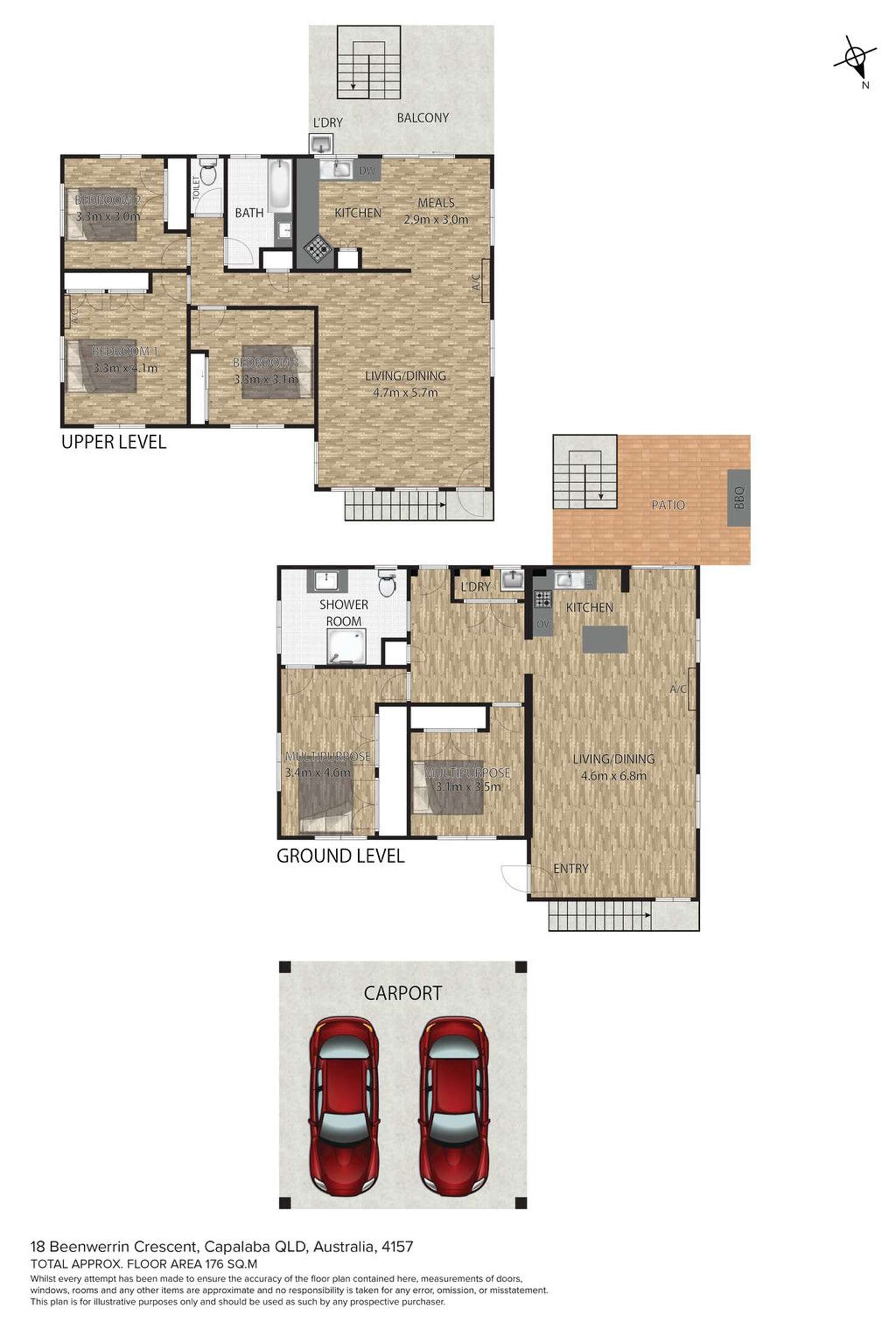 Floorplan of Homely house listing, 18 Beenwerrin Crescent, Capalaba QLD 4157