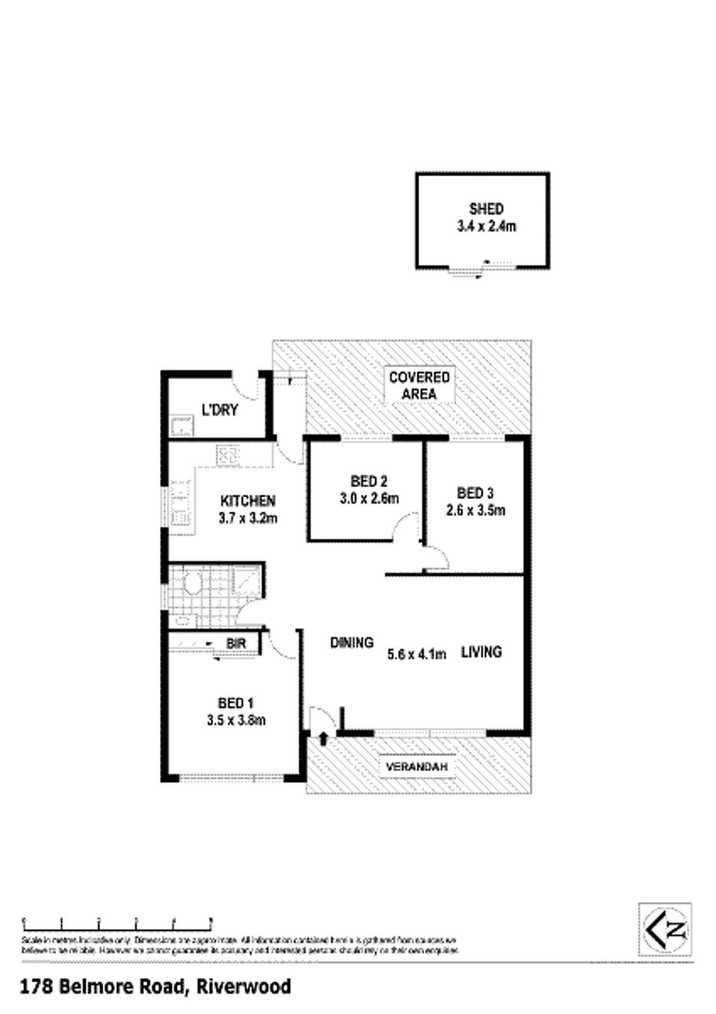 Floorplan of Homely house listing, 178 Belmore Road North, Riverwood NSW 2210