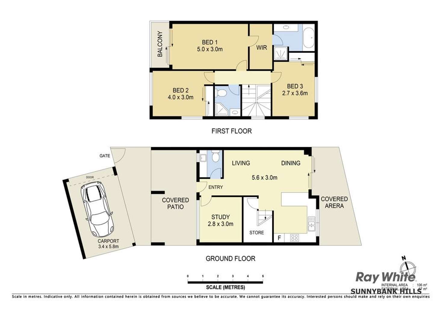 Floorplan of Homely townhouse listing, 18/35 Jaffa Crescent, Calamvale QLD 4116