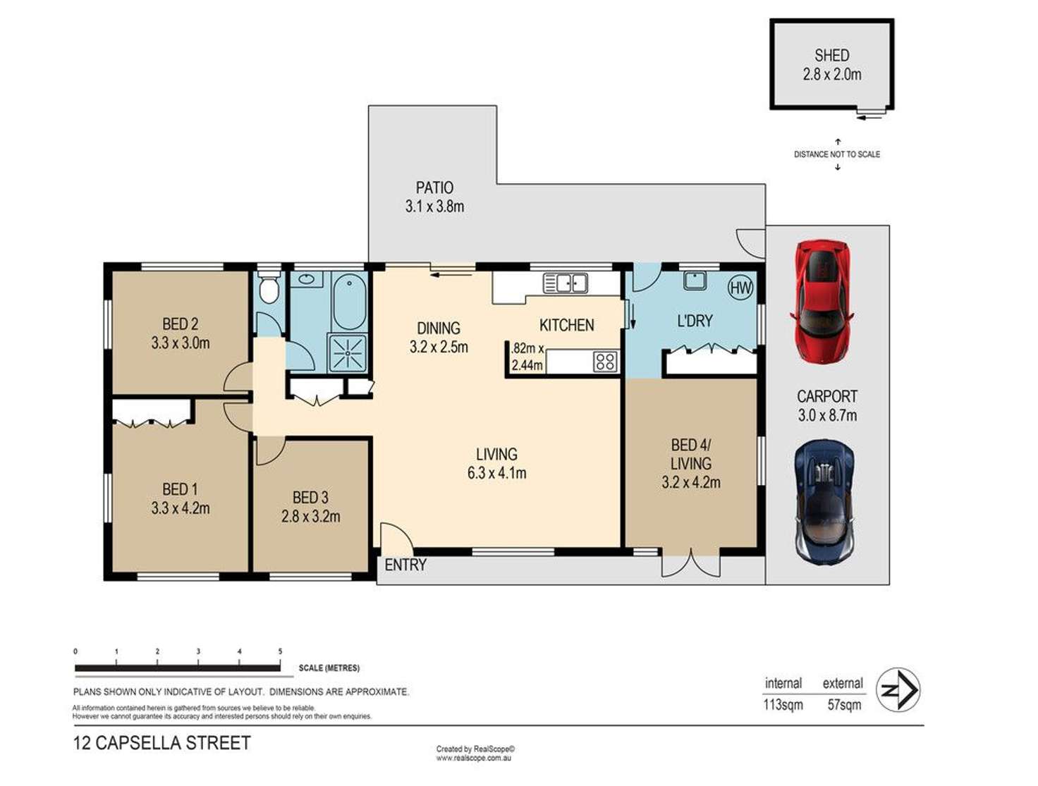Floorplan of Homely house listing, 12 Capsella Street, Everton Hills QLD 4053