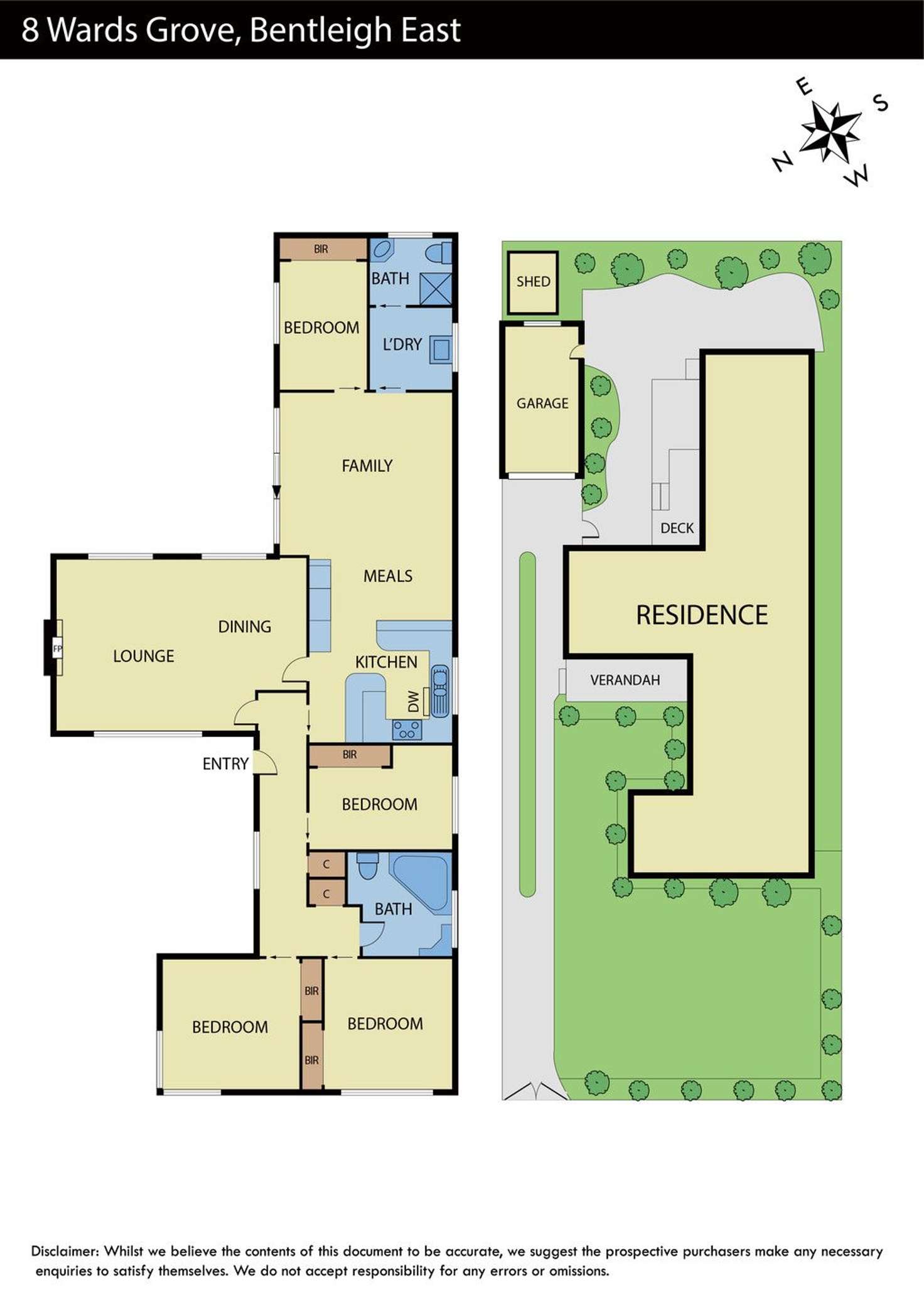 Floorplan of Homely house listing, 8 Wards Grove, Bentleigh East VIC 3165