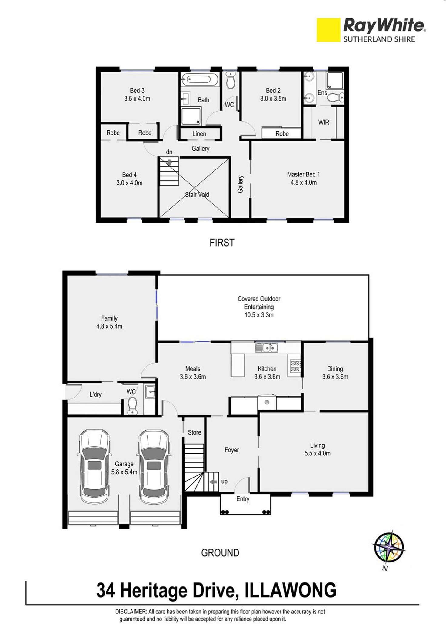 Floorplan of Homely house listing, 34 Heritage Drive, Illawong NSW 2234