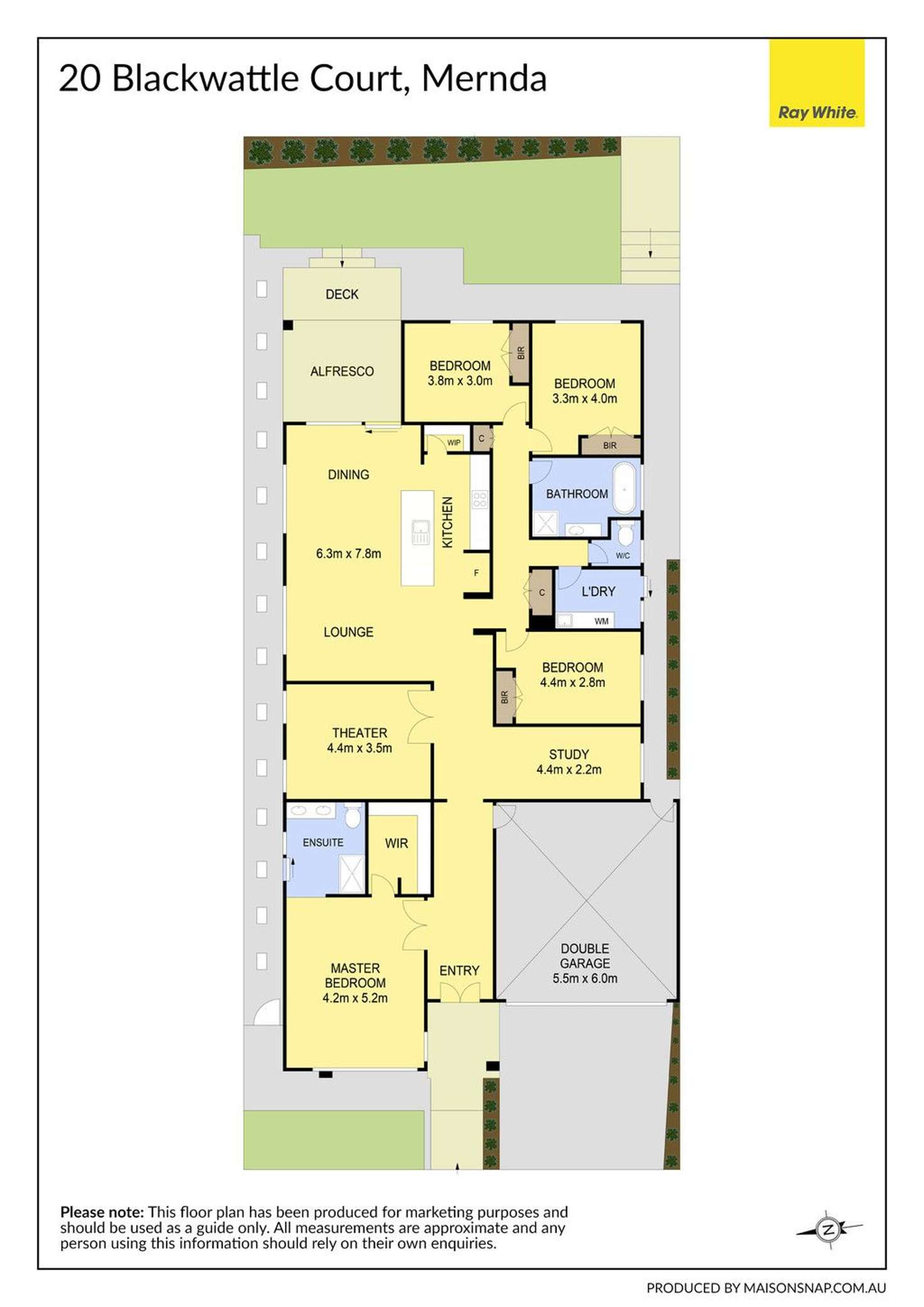 Floorplan of Homely house listing, 20 Blackwattle Court, Mernda VIC 3754